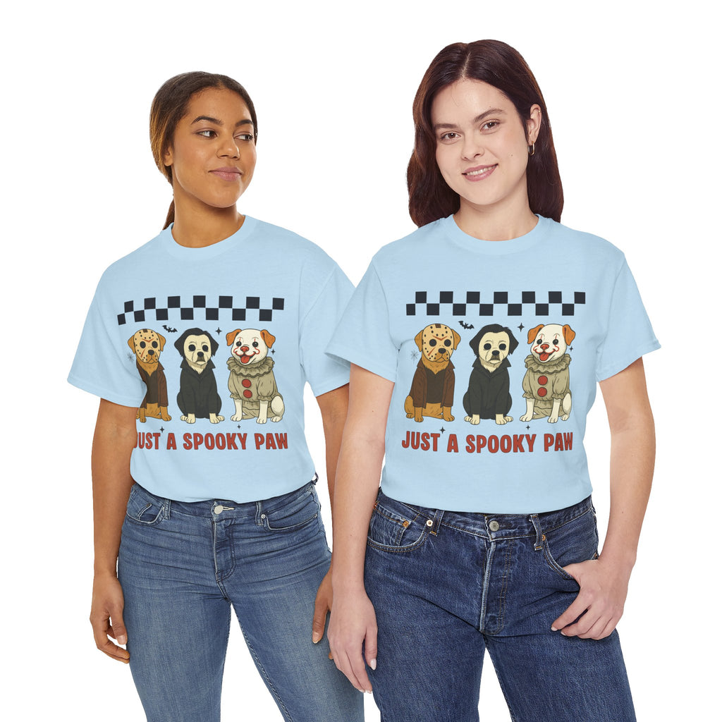 Halloween "Just A Spooky Paw" Unisex Cotton Tee
