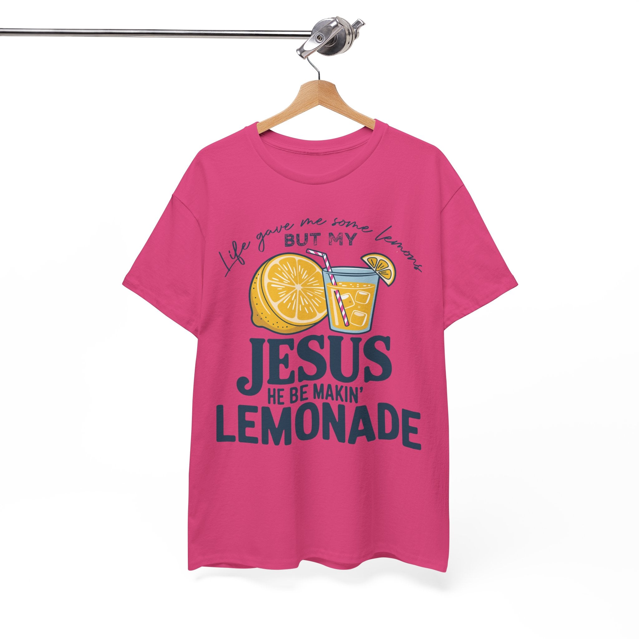 Christian Lemonade T-Shirt — “Life Gave Me Some Lemons but My Jesus He Be Makin’ Lemonade”Unisex Cotton Tee