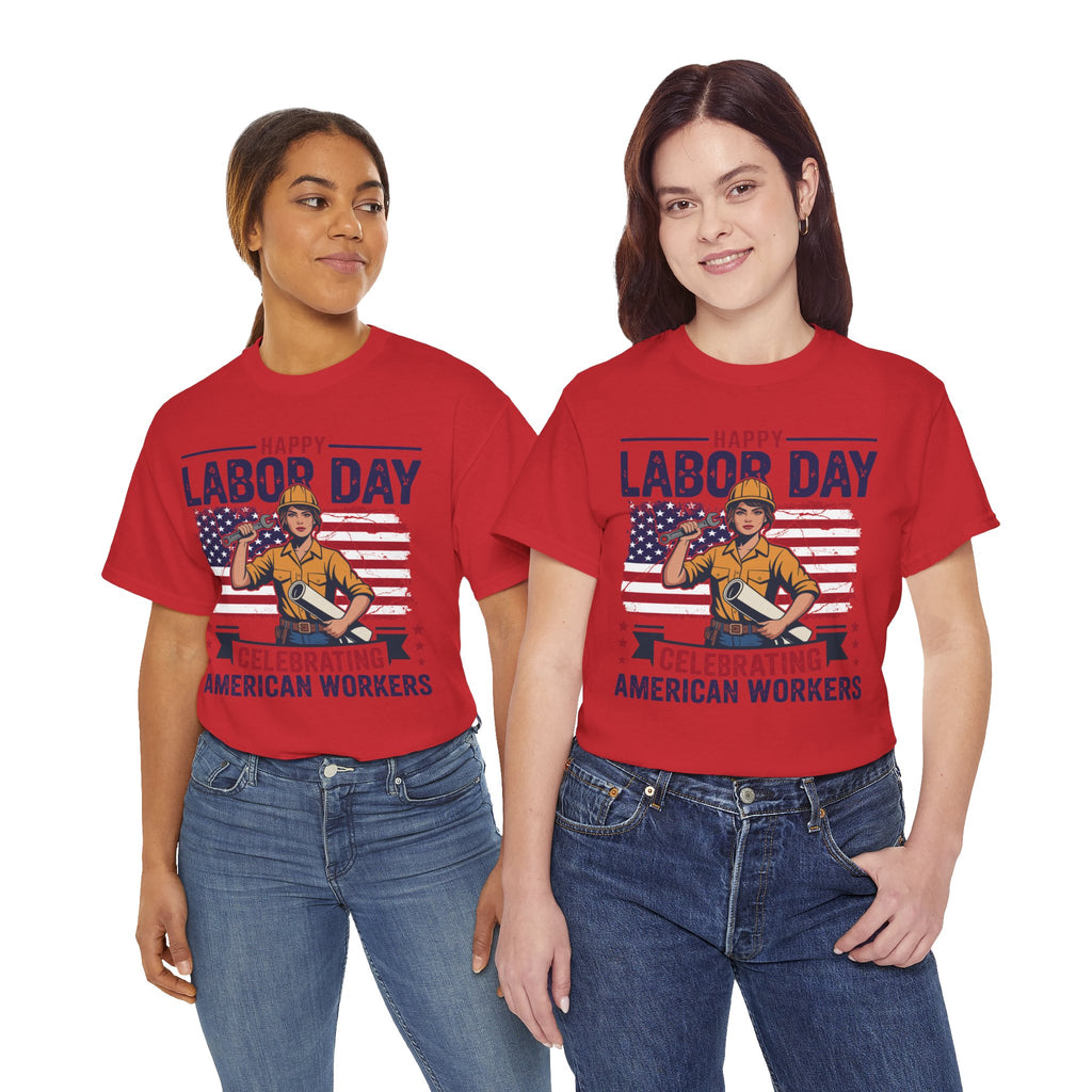 Happy US Labour Day T-Shirt - Unisex Heavy Cotton Tee