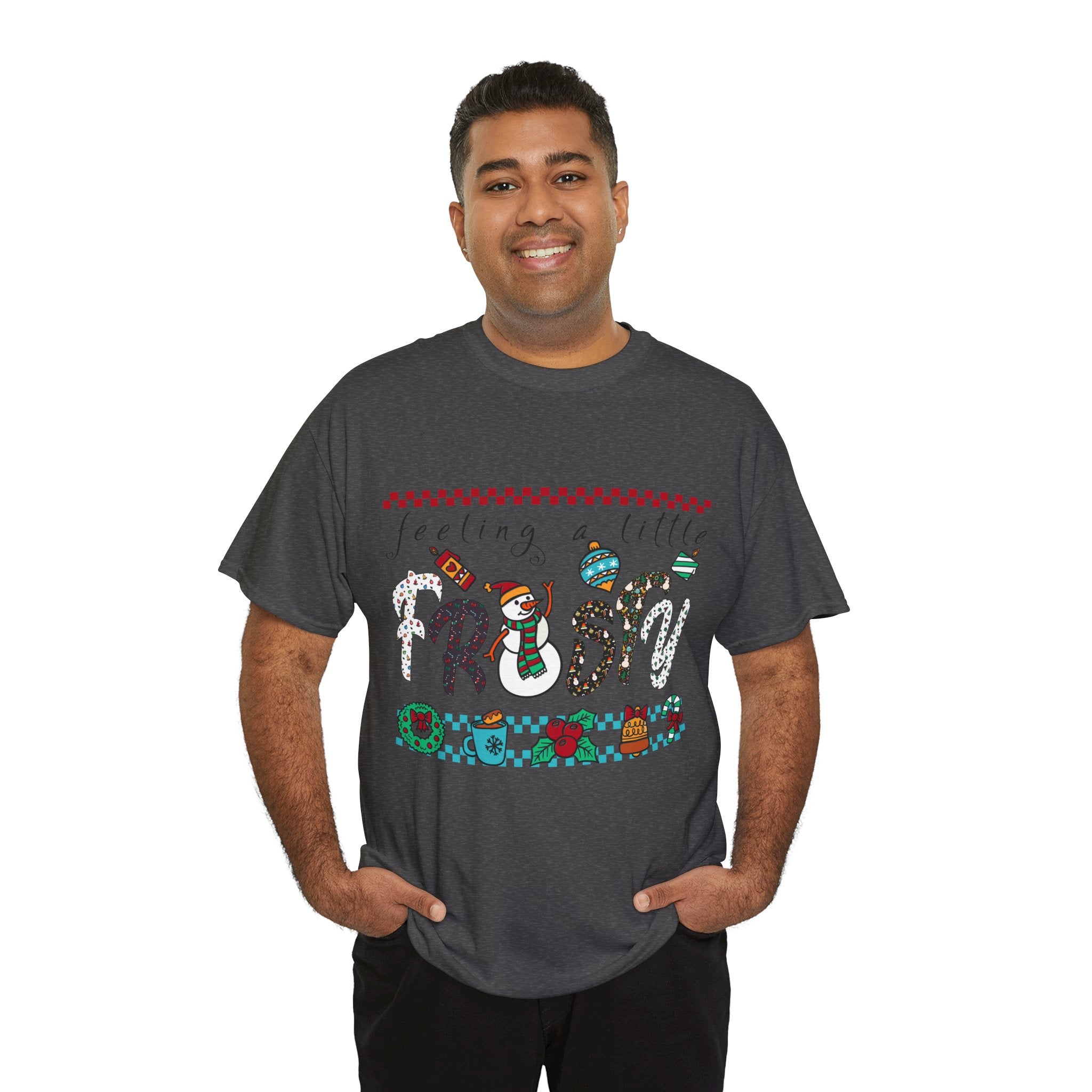 Christmas Frosty Unisex Cotton Tee