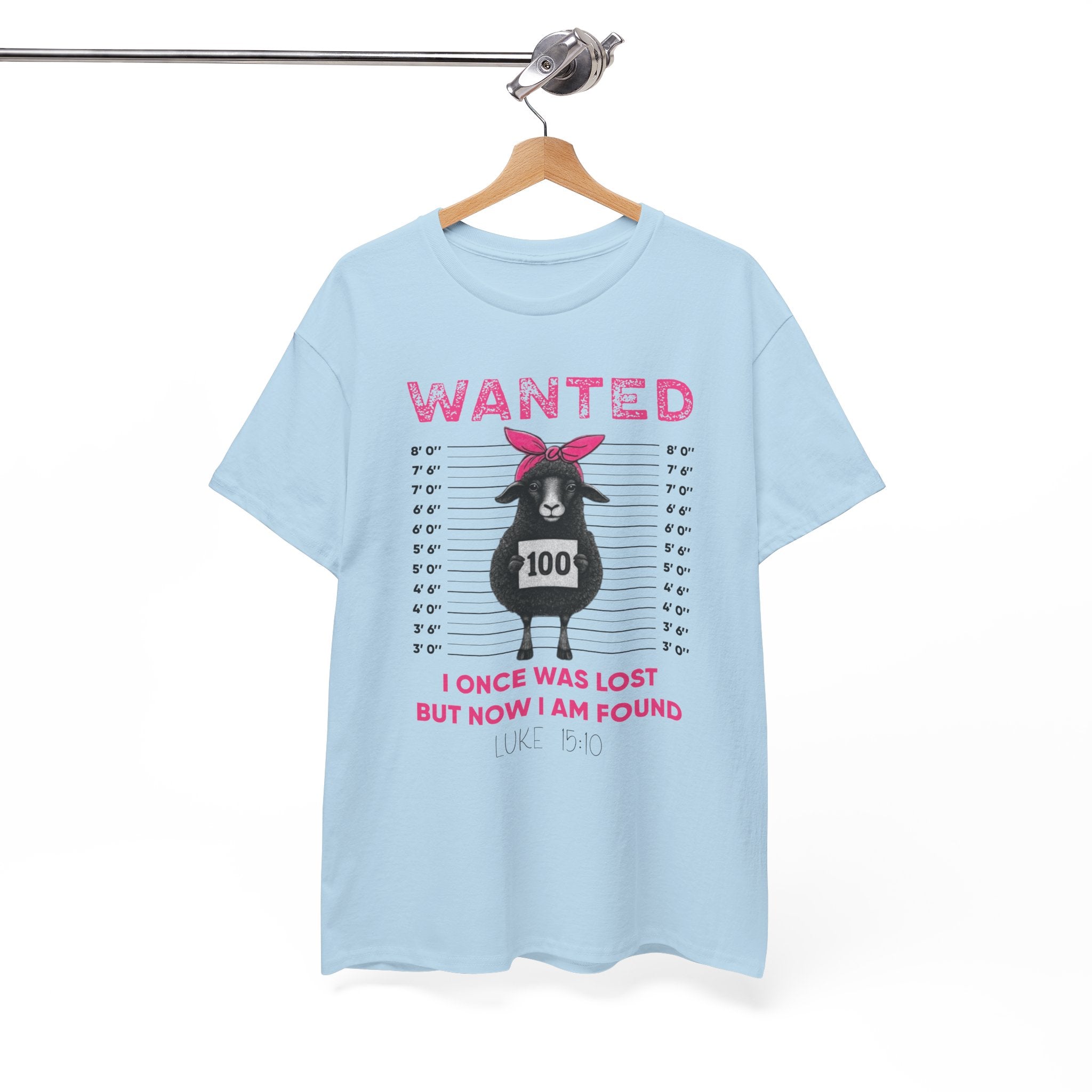 WANTED Black Sheep 'I Once Was Lost But Now I Am Found' Unisex Cotton T-Shirt