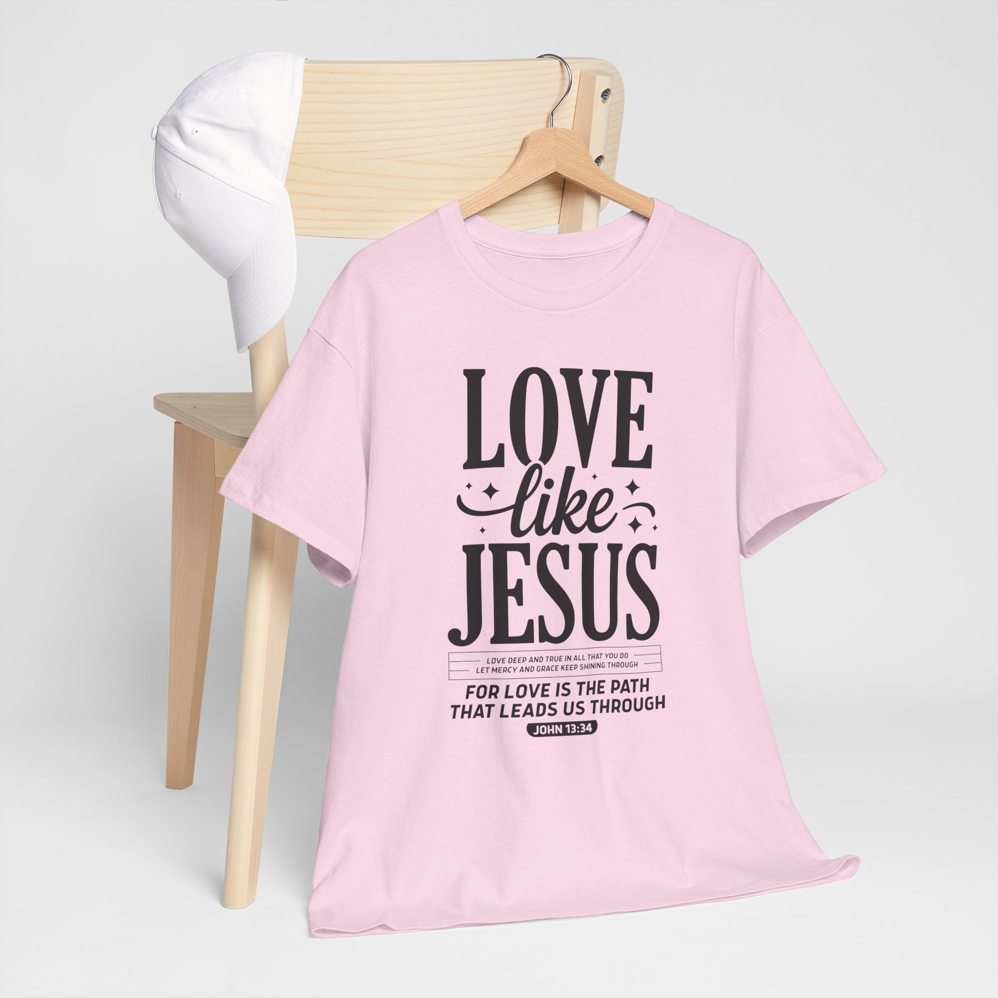 Love Like Jesus Tee — John 13:34 Faith-Inspired Christian Unisex Cotton T-Shirt