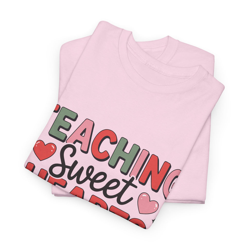 Teaching Sweet Hearts Valentine Teacher Unisex Cotton T-Shirt