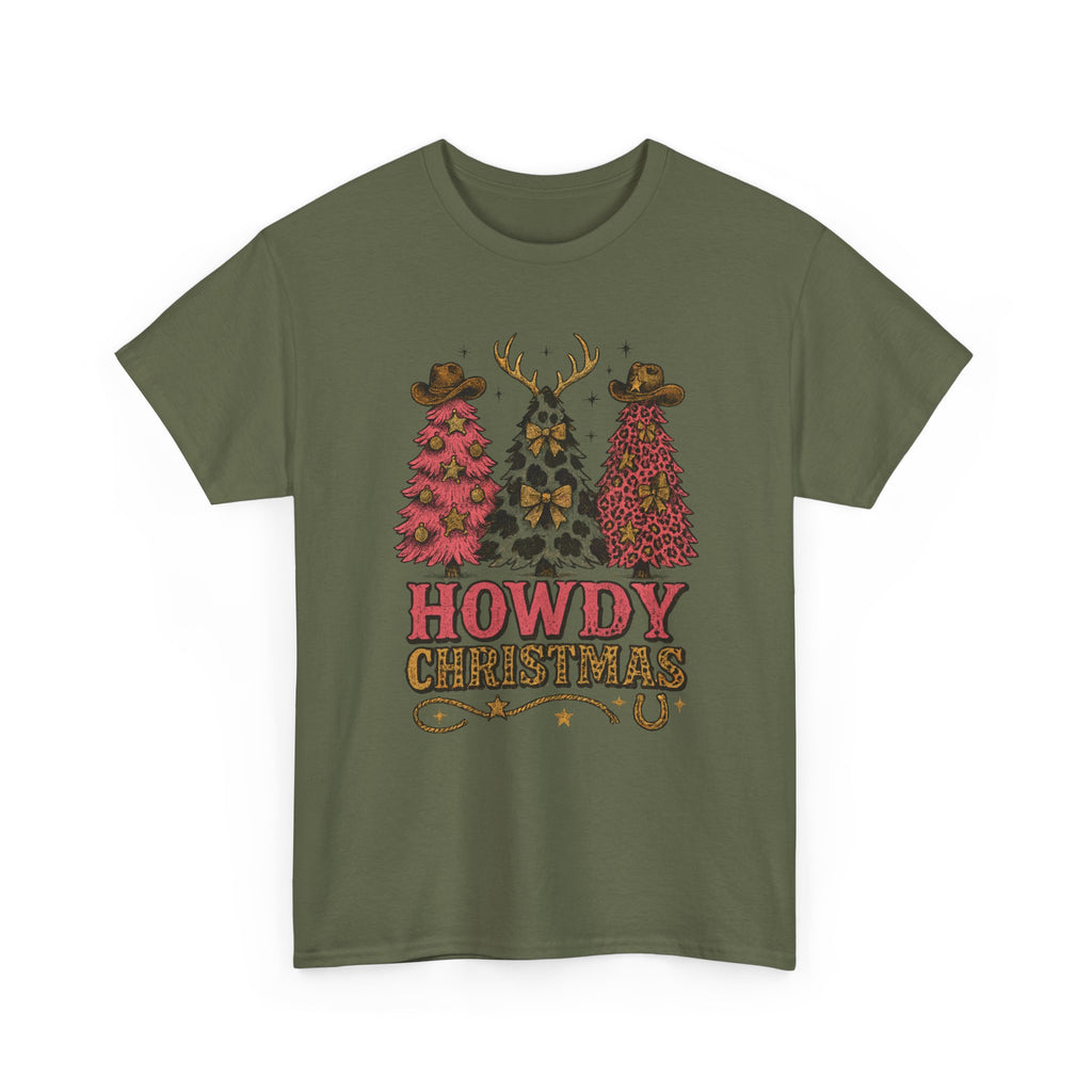 Western Christmas Unisex Cotton Tee