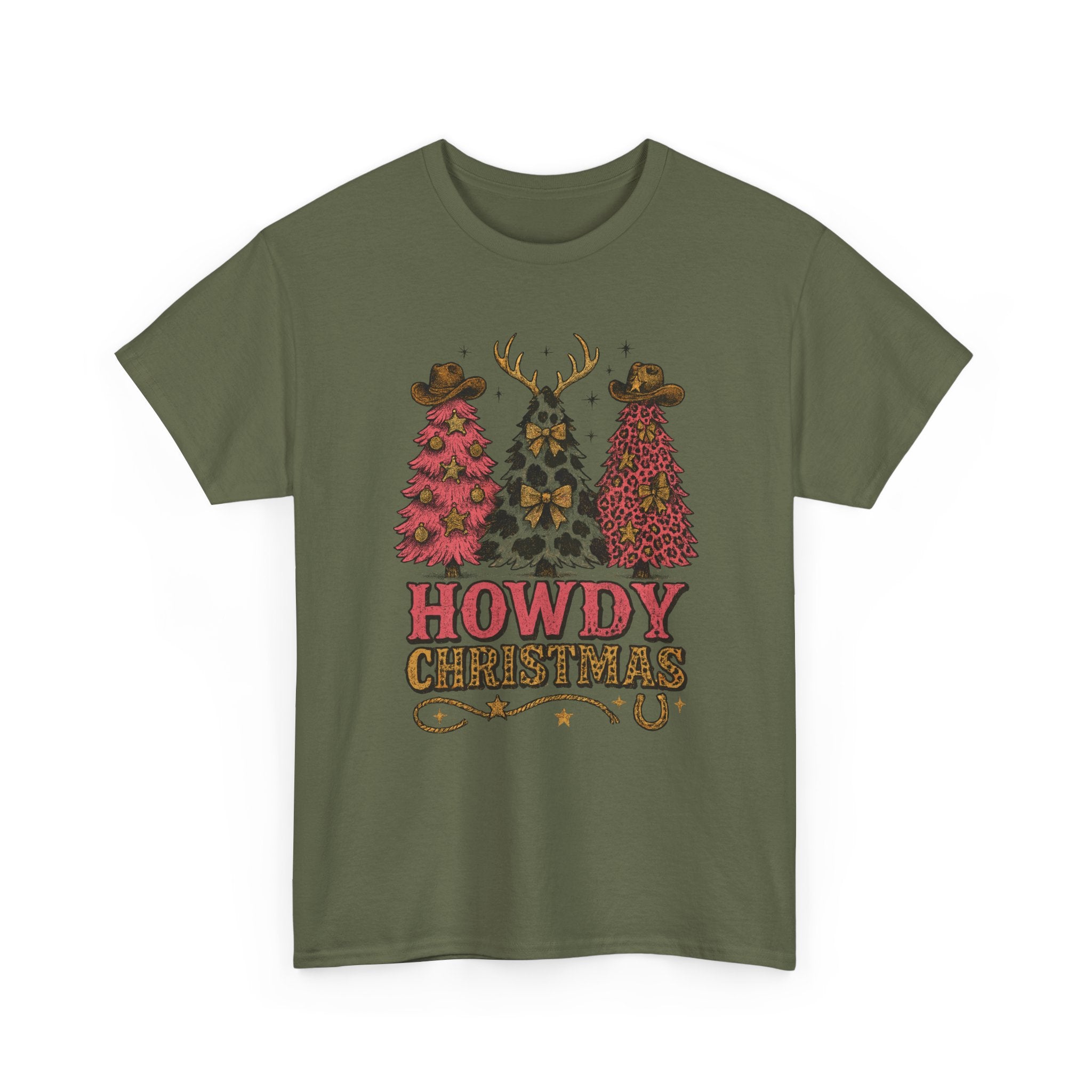 Western Christmas Unisex Cotton Tee