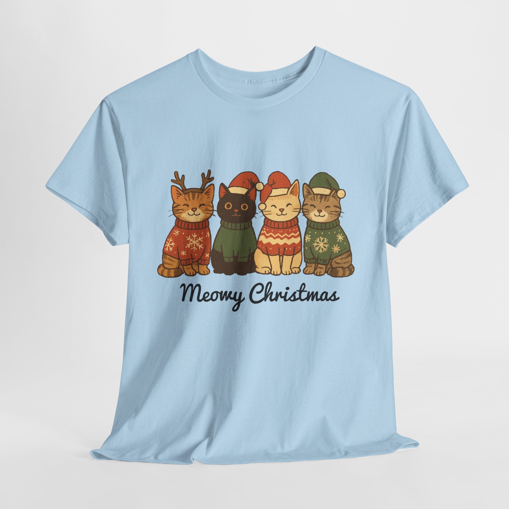 Christmas Cats Unisex Cotton Tee