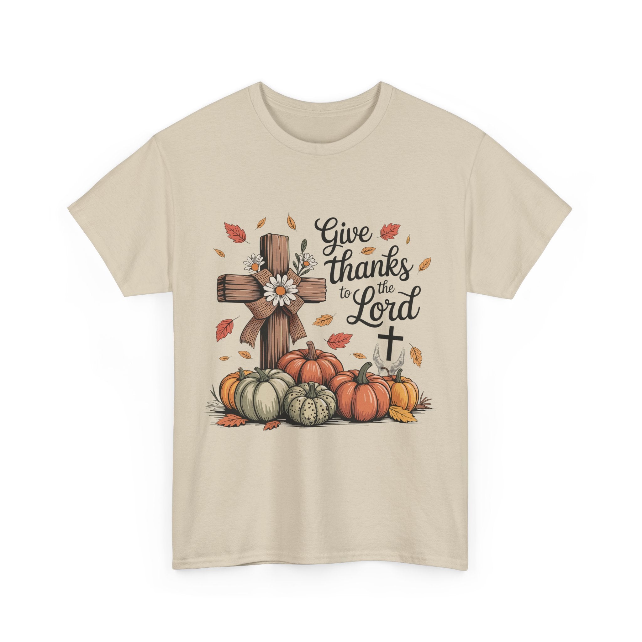 Thankful Cross Tee for Fall- Unisex