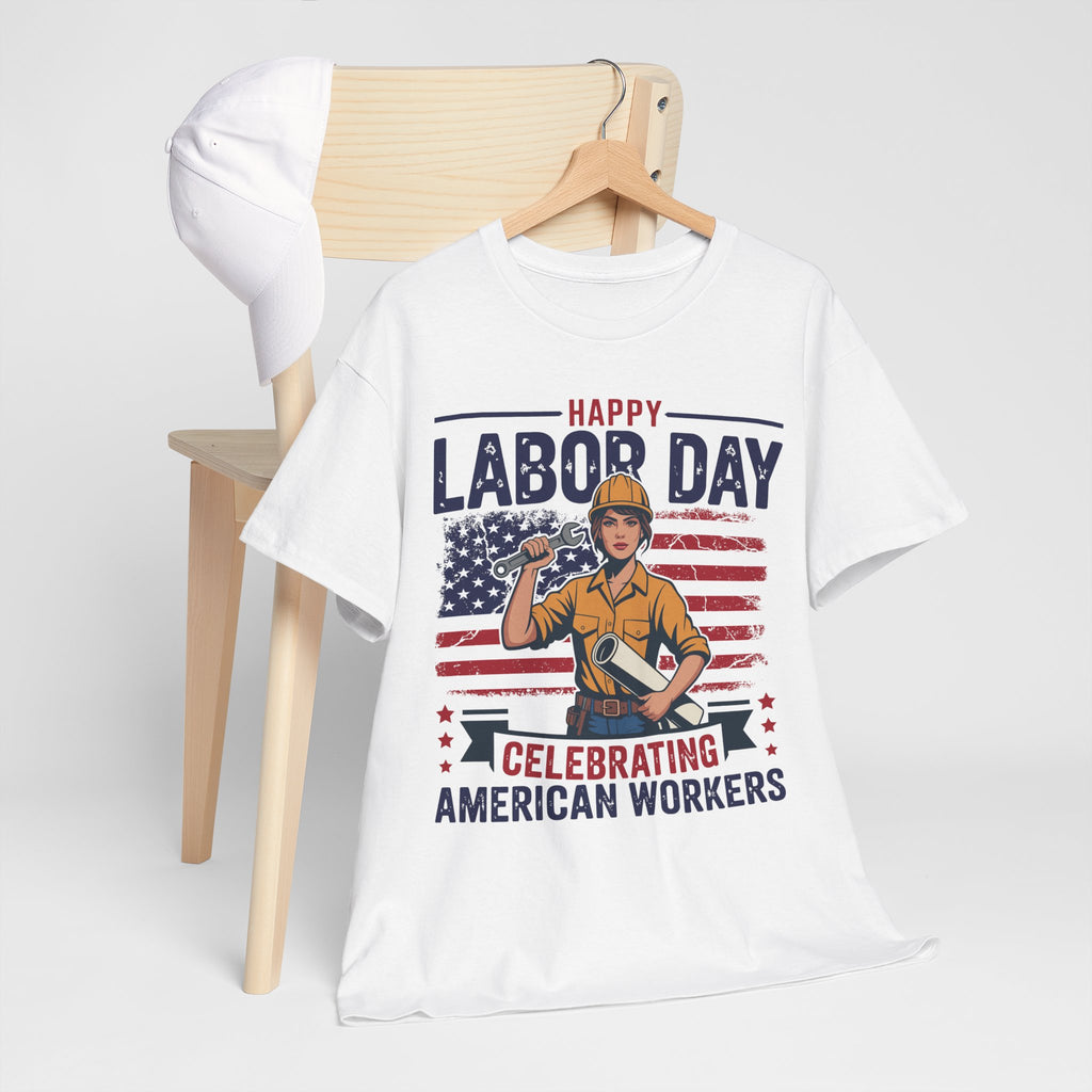 Happy US Labour Day T-Shirt - Unisex Heavy Cotton Tee
