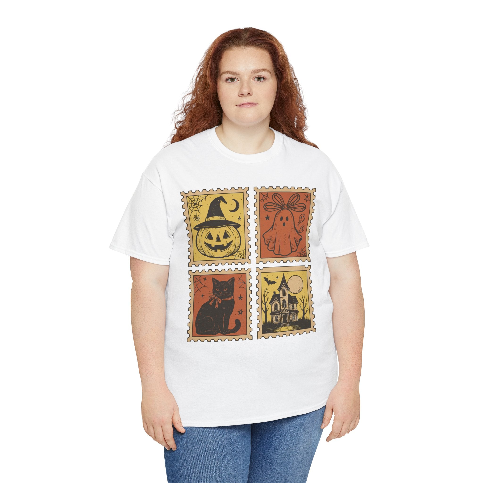 Halloween Stamp Collection Unisex Cotton Tee