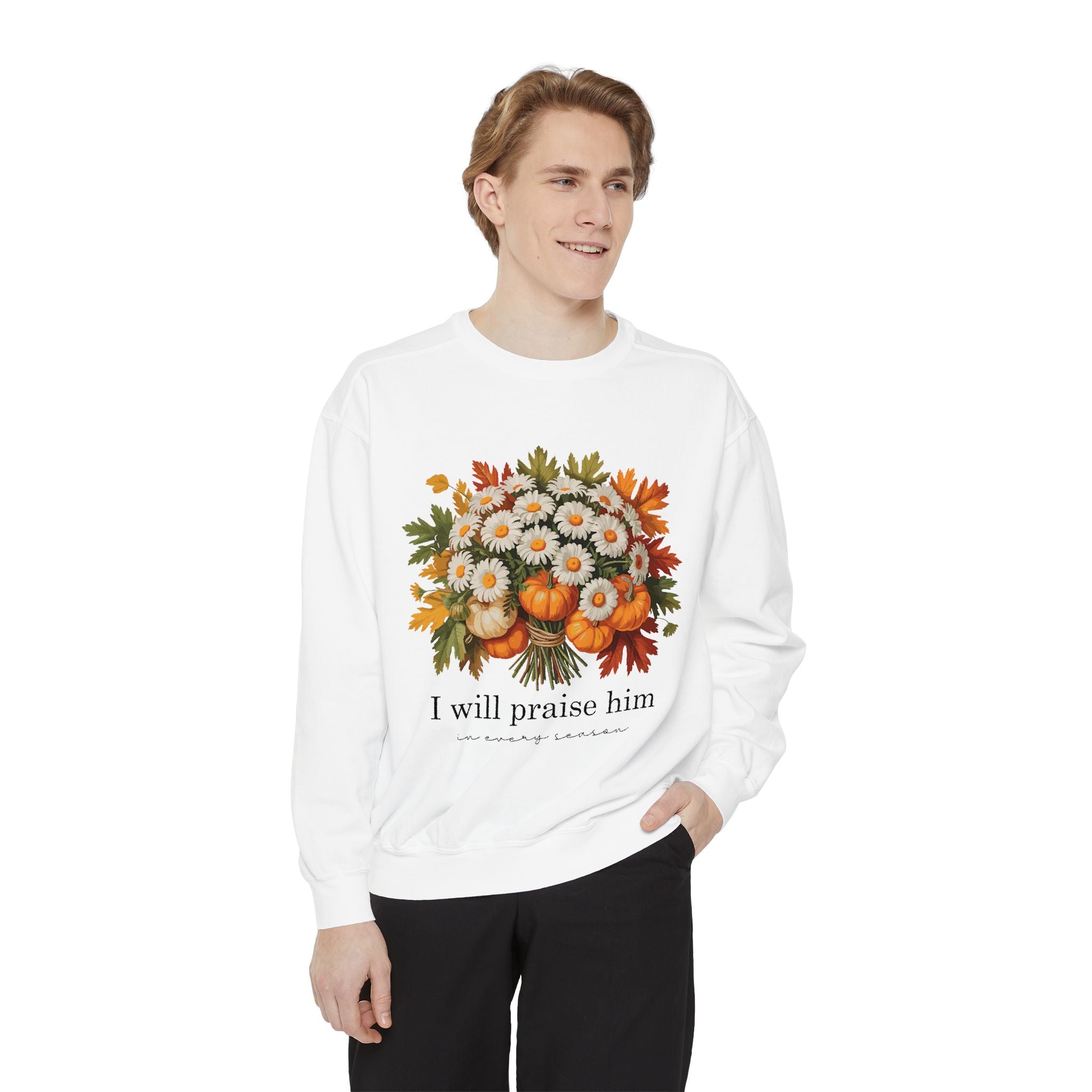 Praise Him Floral Sweatshirt- Unisex