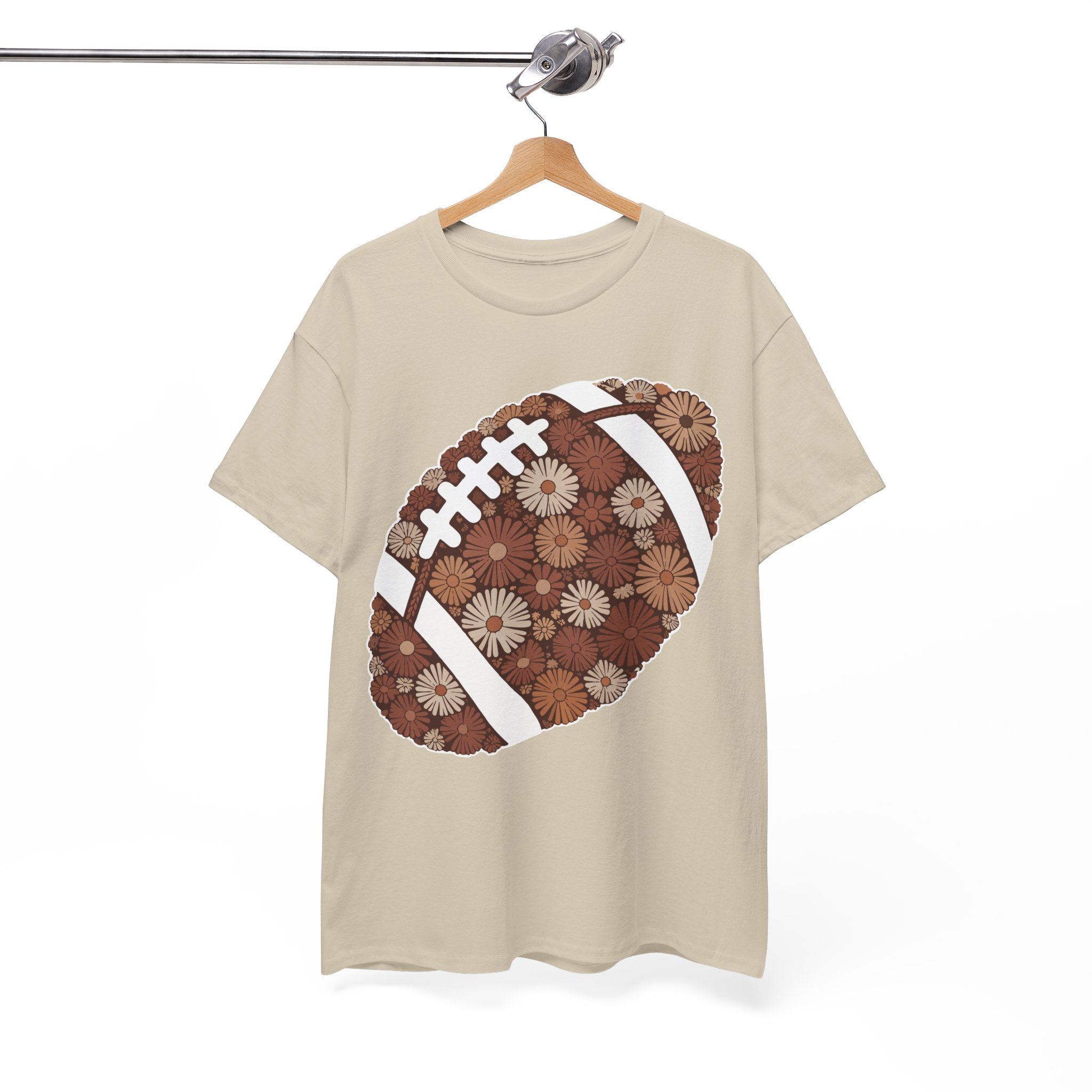 Game Day Touch Down Football Tee — Helmets, Flags & Cheer Icons Unisex Cotton Tee