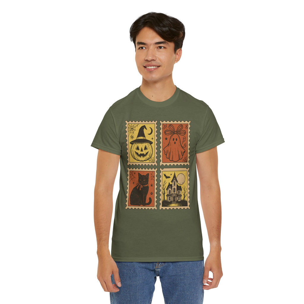 Halloween Stamp Collection Unisex Cotton Tee