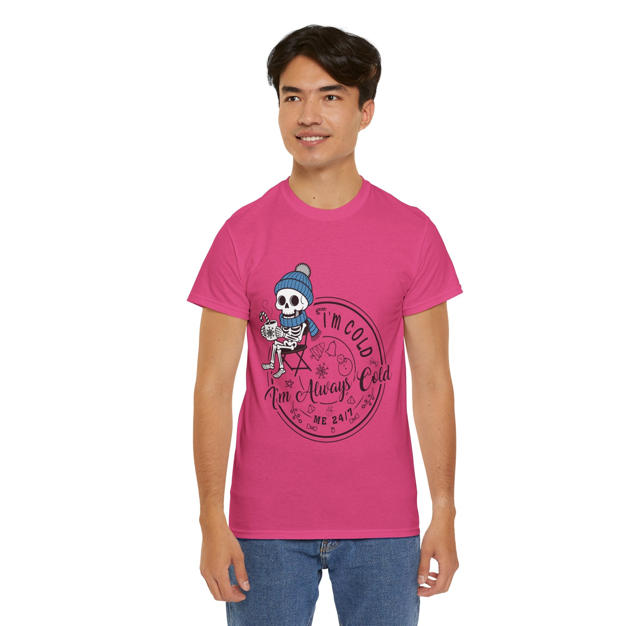 Cozy Skeleton Unisex Cotton Tee