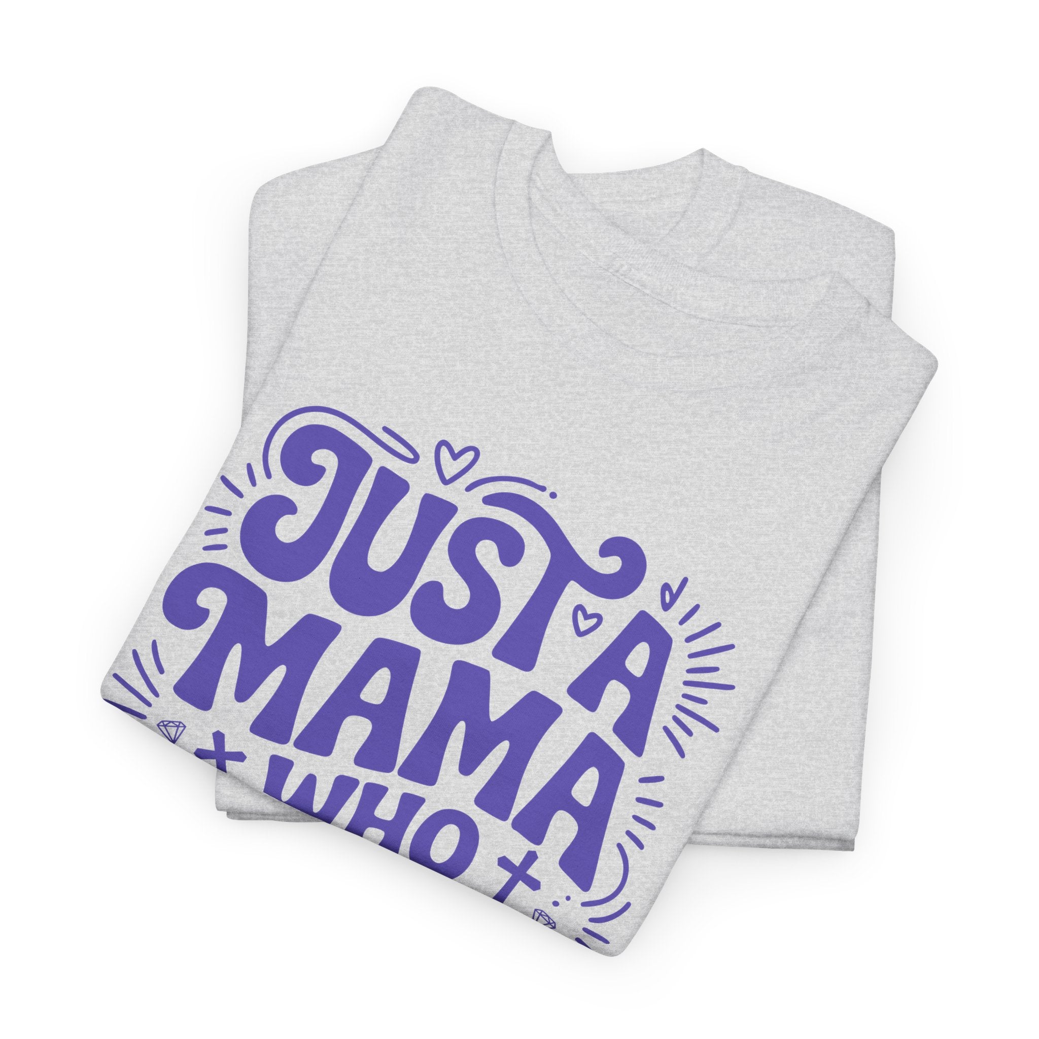 Mama Who Loves Jesus T-Shirt — Bright Green Bubbly Faith Unisex Cotton Tee