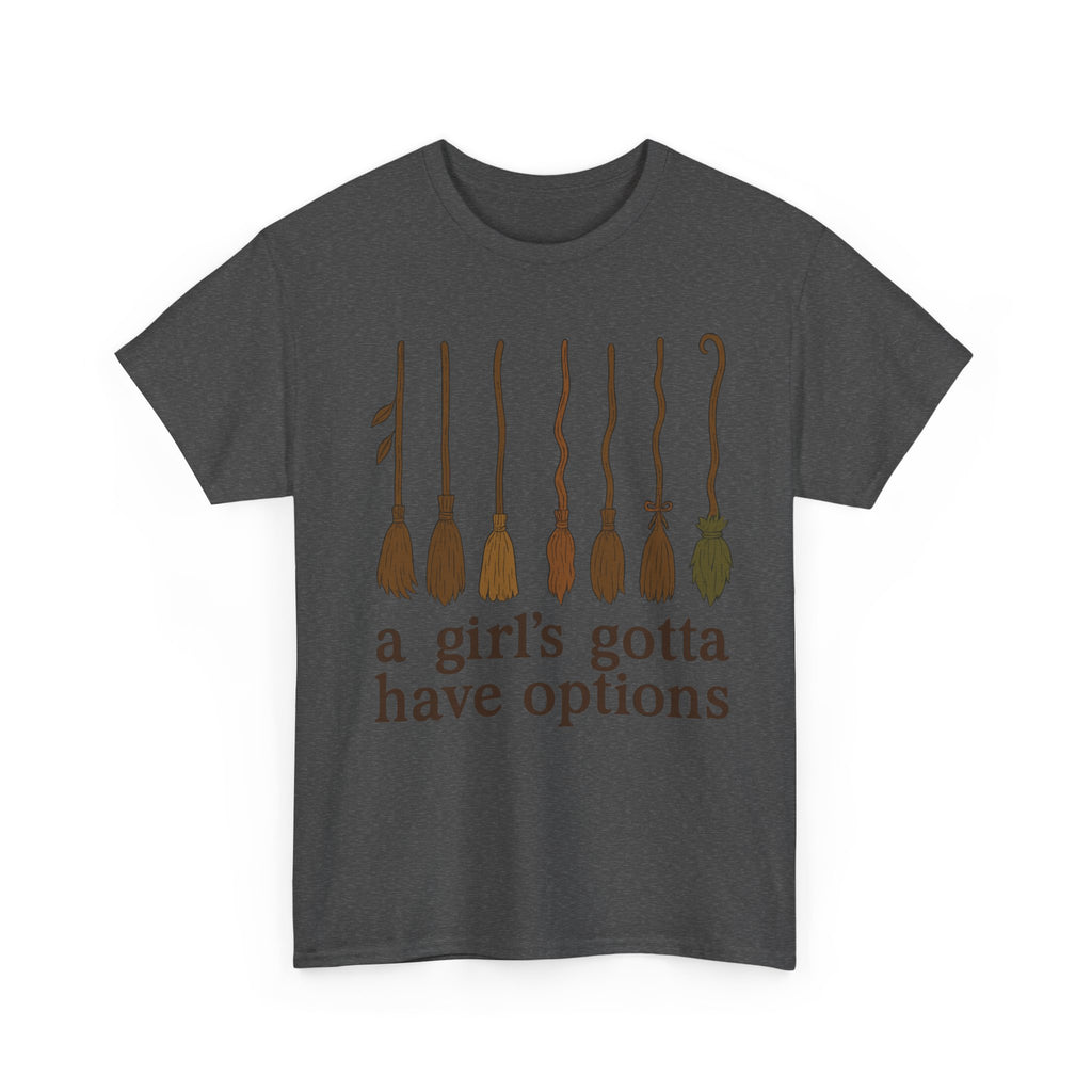 Witch Brooms Options Unisex Cotton Tee