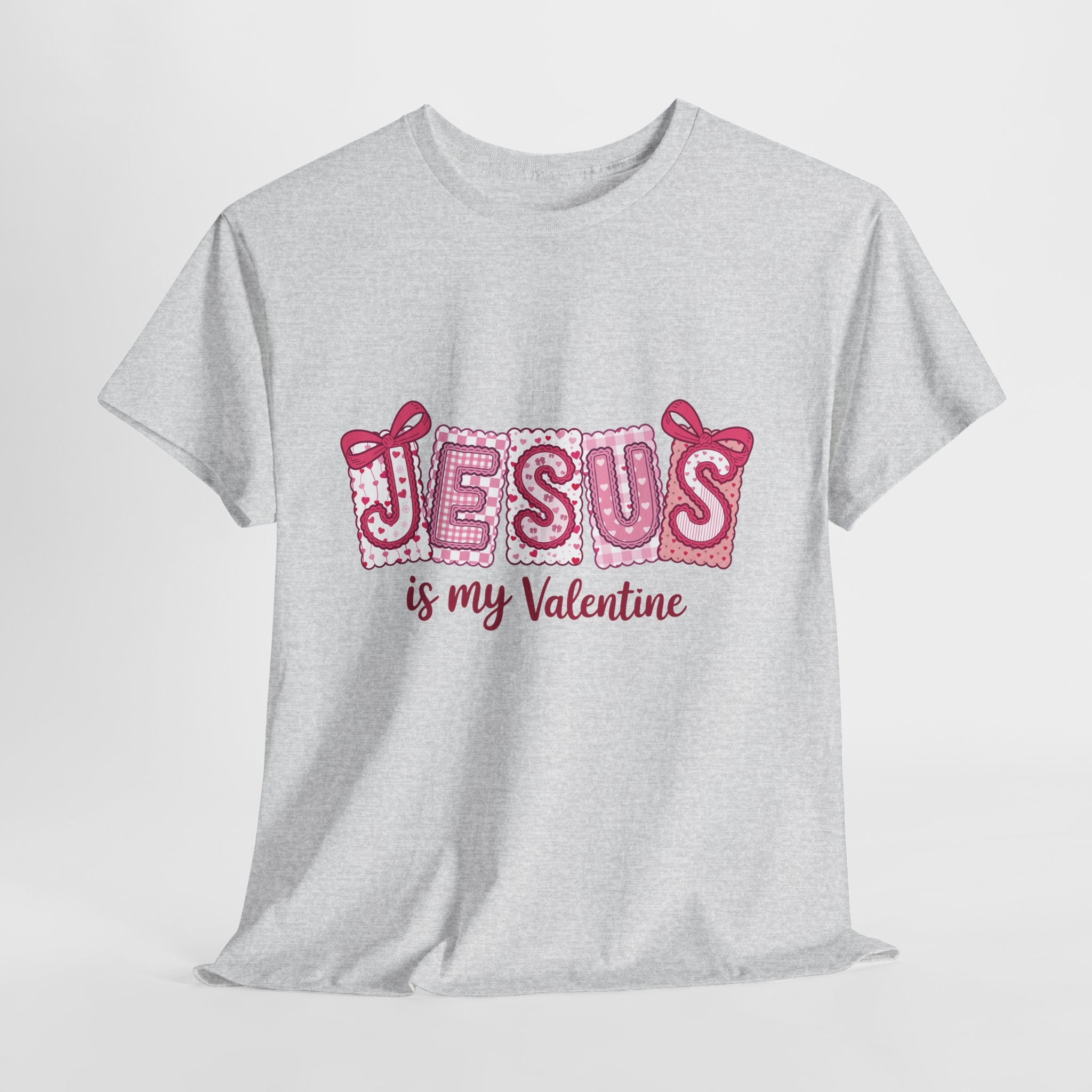 Jesus Is My Valentine T-Shirt — Pink Christian Valentine Unisex Cotton Tee