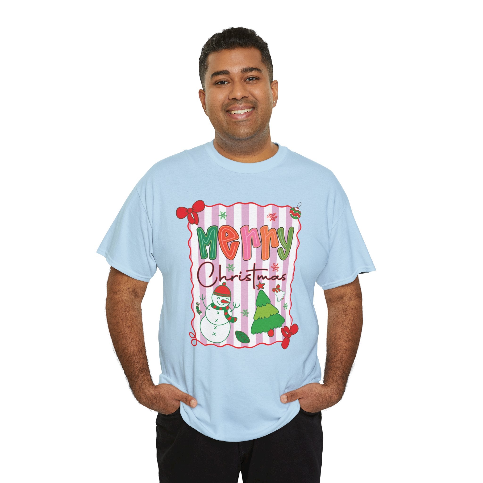 Christmas Snowman Unisex Cotton Tee