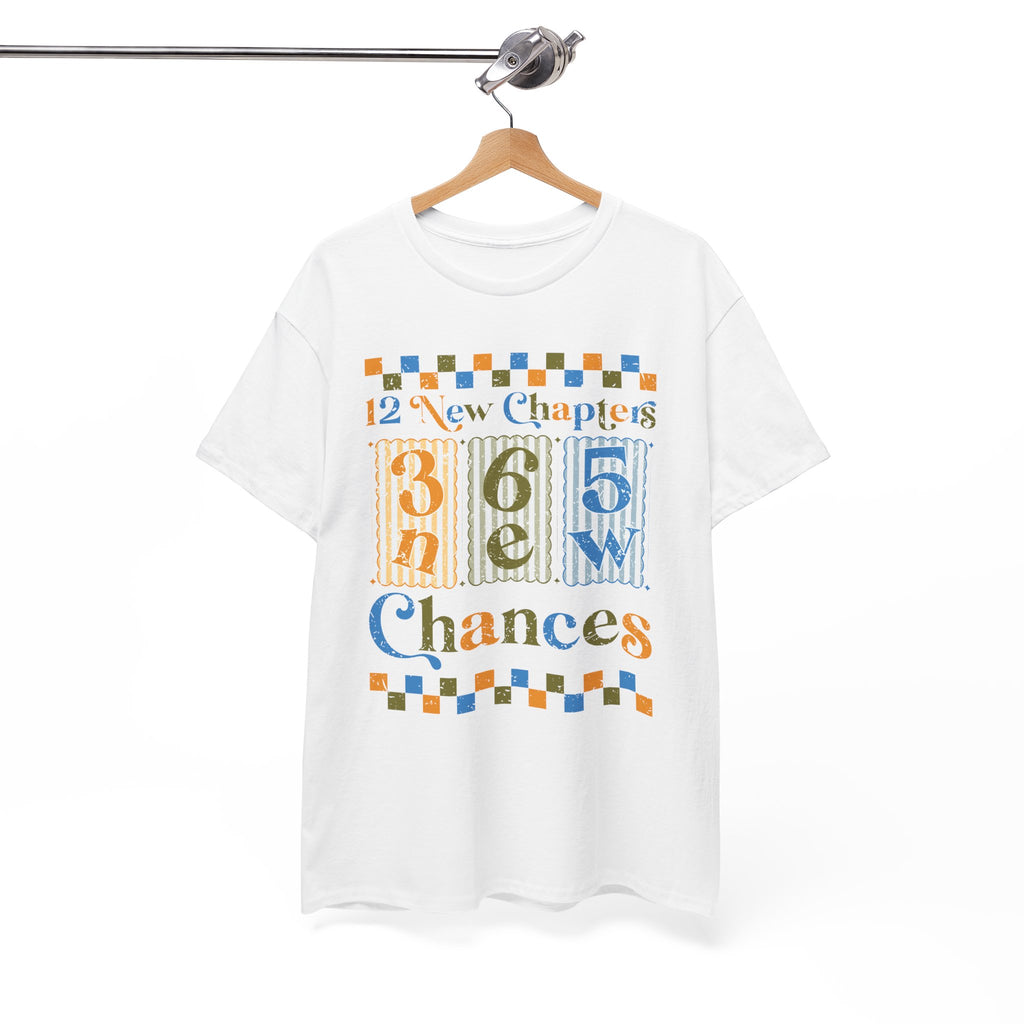 12 New Chapters 365 New Chances Vintage Tee — Fresh Start Inspirational Unisex Cotton Tee
