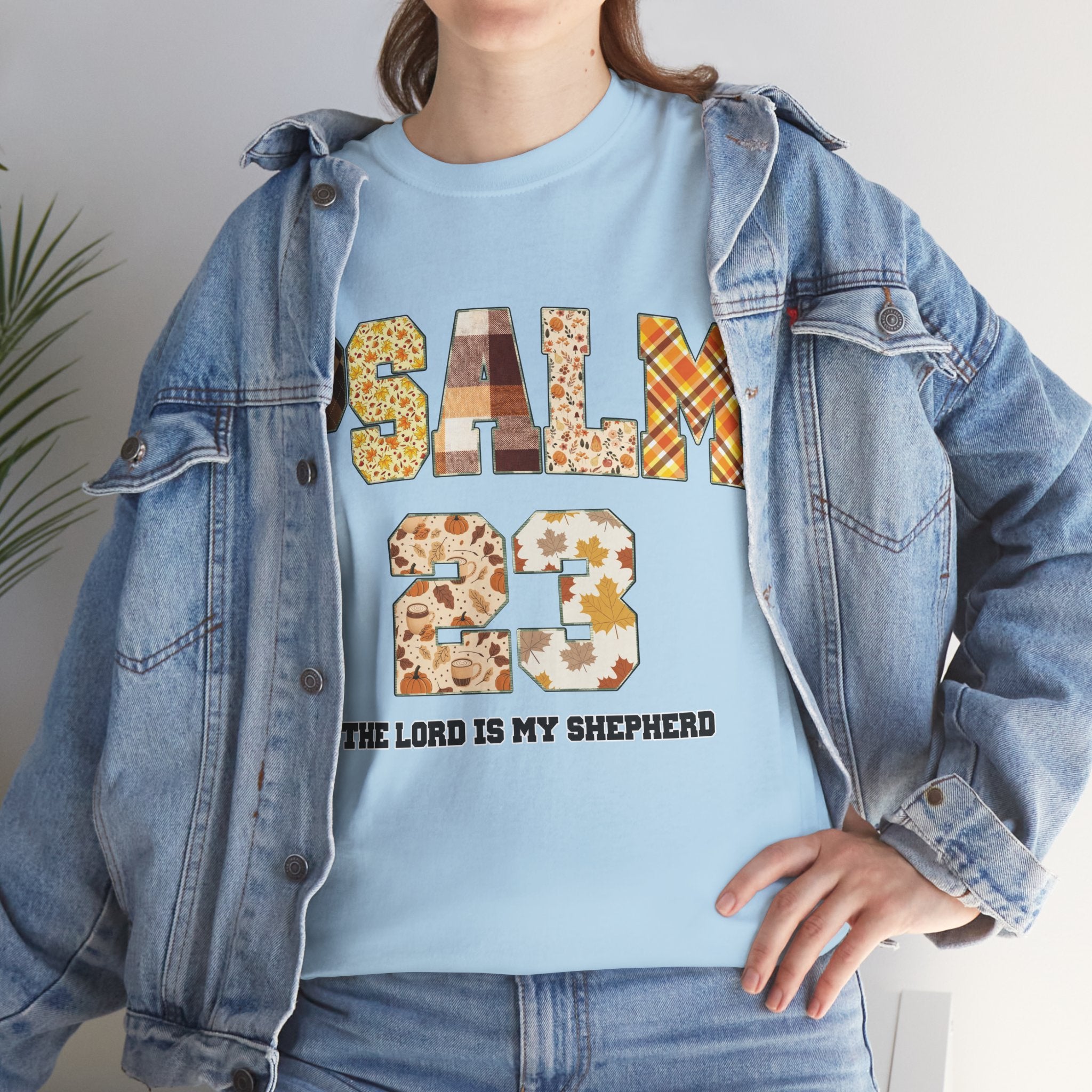 Psalm 23 Patchwork Unisex Cotton Tee