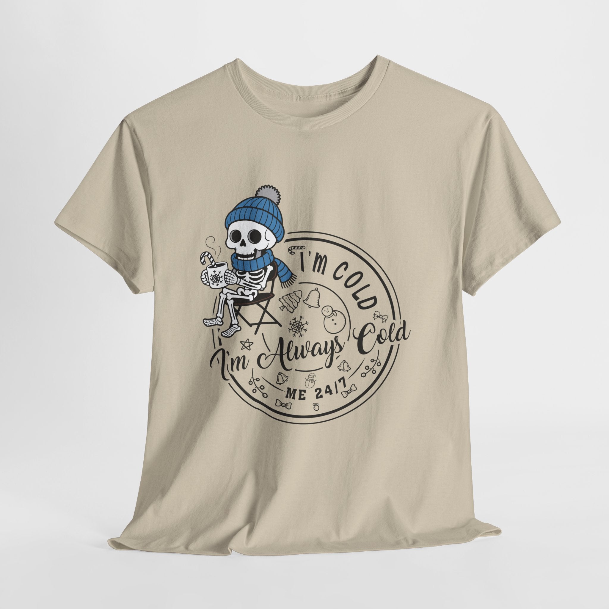 Cozy Skeleton Unisex Cotton Tee