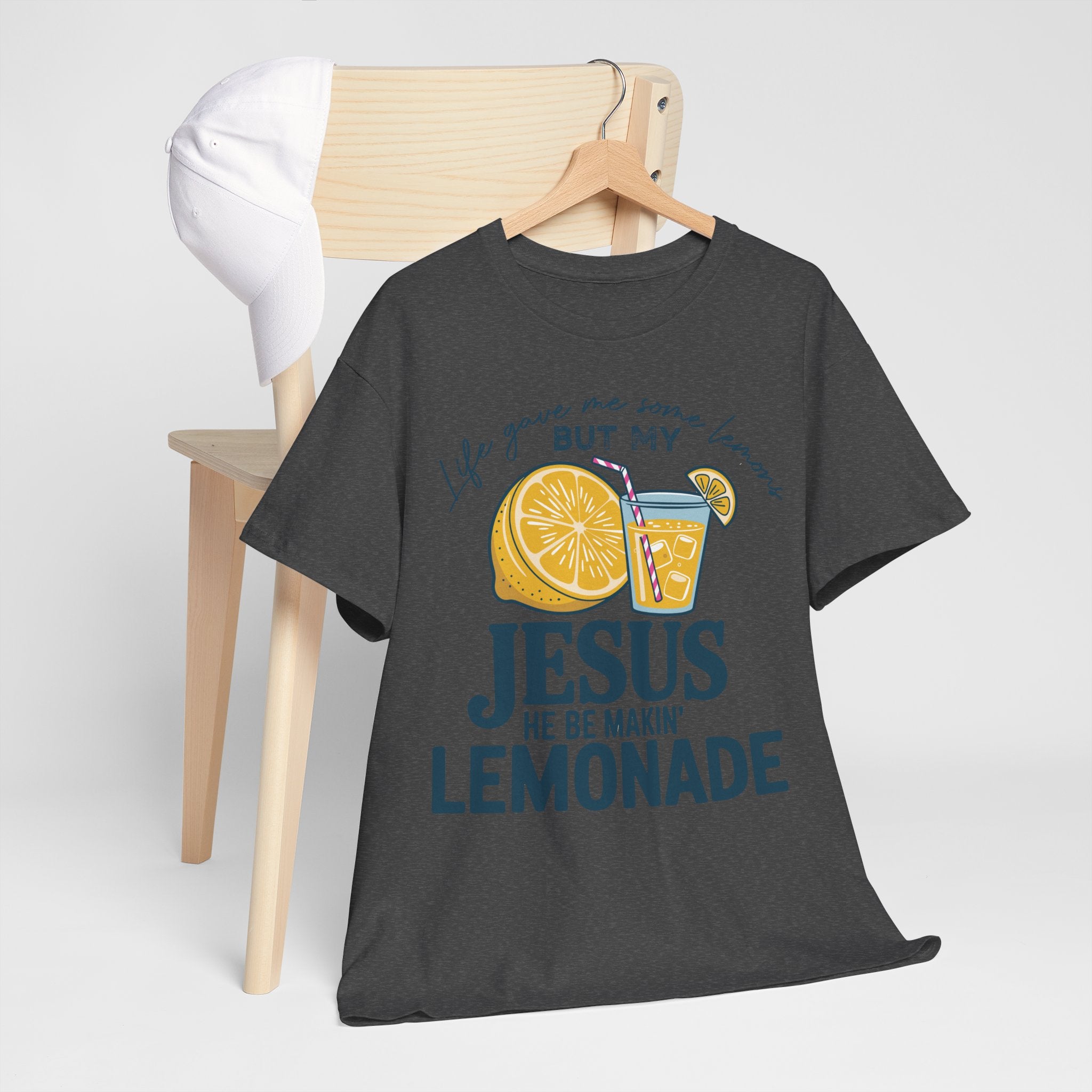 Christian Lemonade T-Shirt — “Life Gave Me Some Lemons but My Jesus He Be Makin’ Lemonade”Unisex Cotton Tee