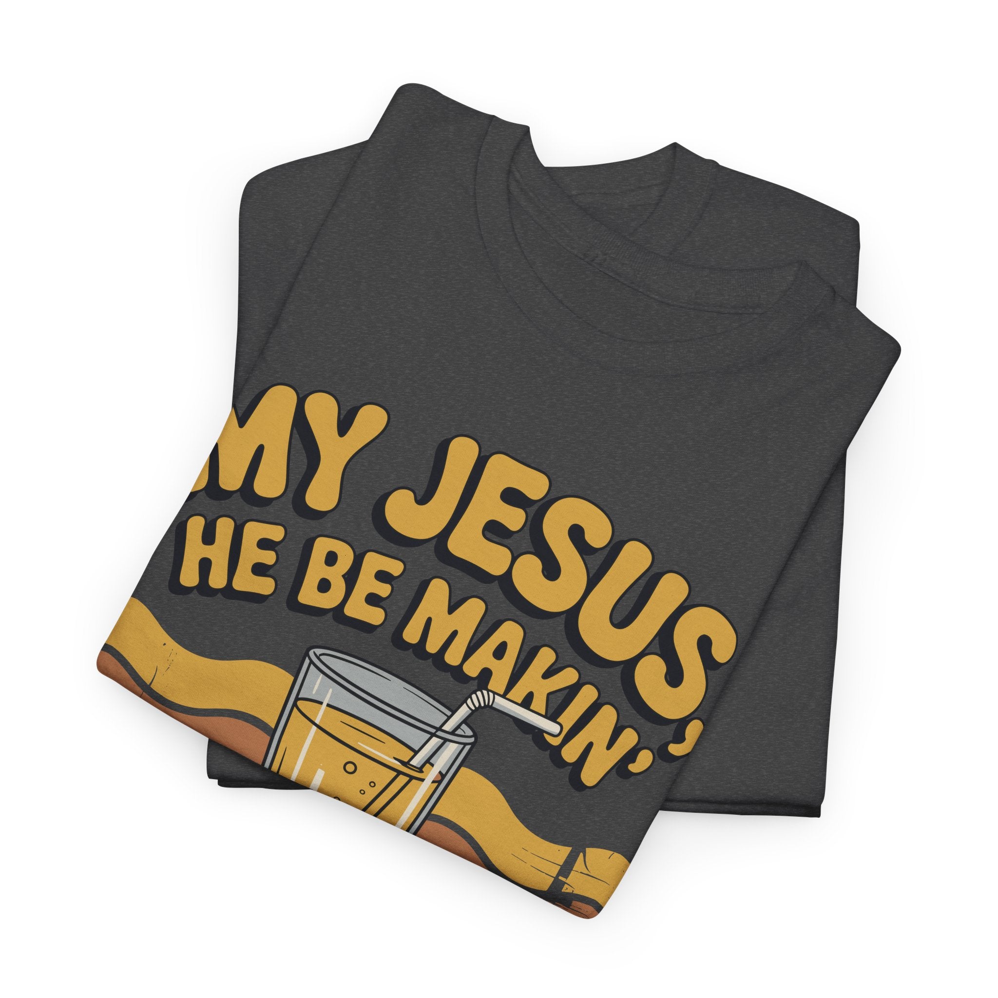 My Jesus, He Be Makin’ Lemonade T-Shirt — Retro Lemonade Christian Unisex Cotton Tee