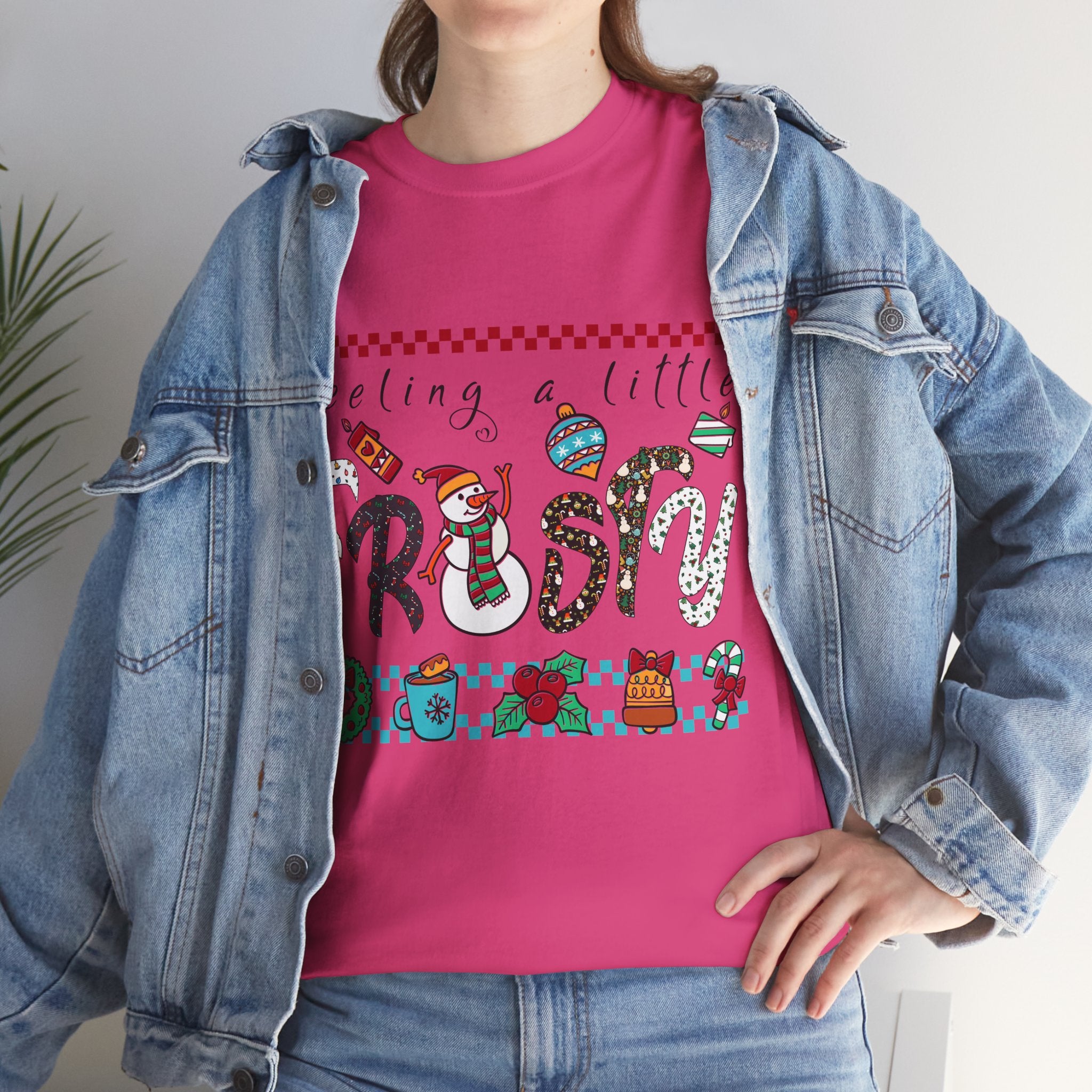 Christmas Frosty Unisex Cotton Tee