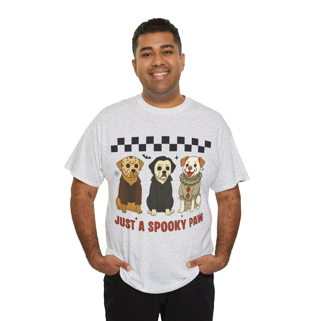 Halloween "Just A Spooky Paw" Unisex Cotton Tee