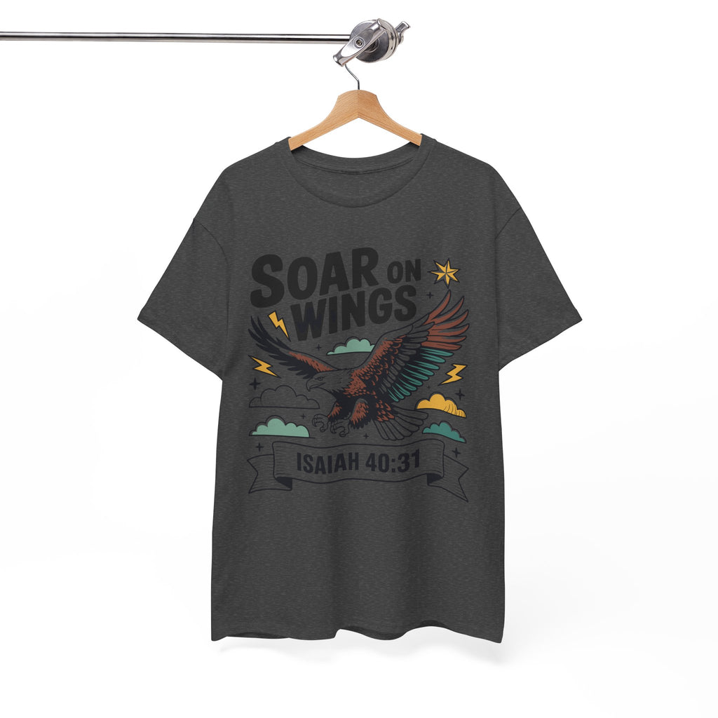 Isaiah 40:31 "Soar on Wings" Eagle Unisex Cotton T-Shirt