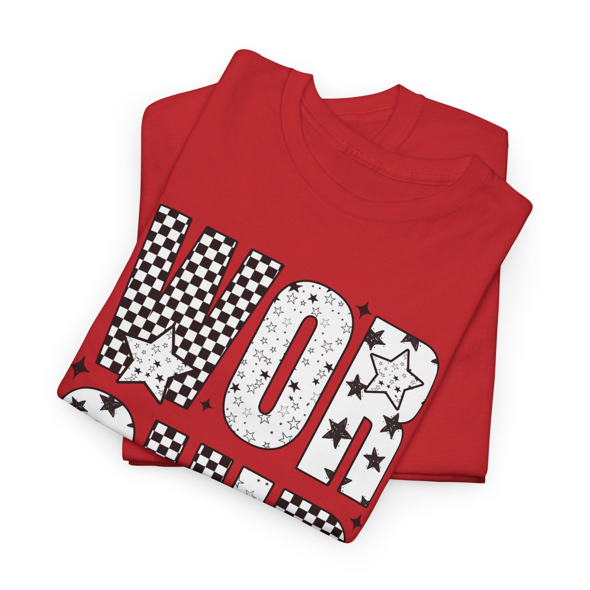 WORSHIP Through The Worry Checkerboard Unisex Cotton Tee