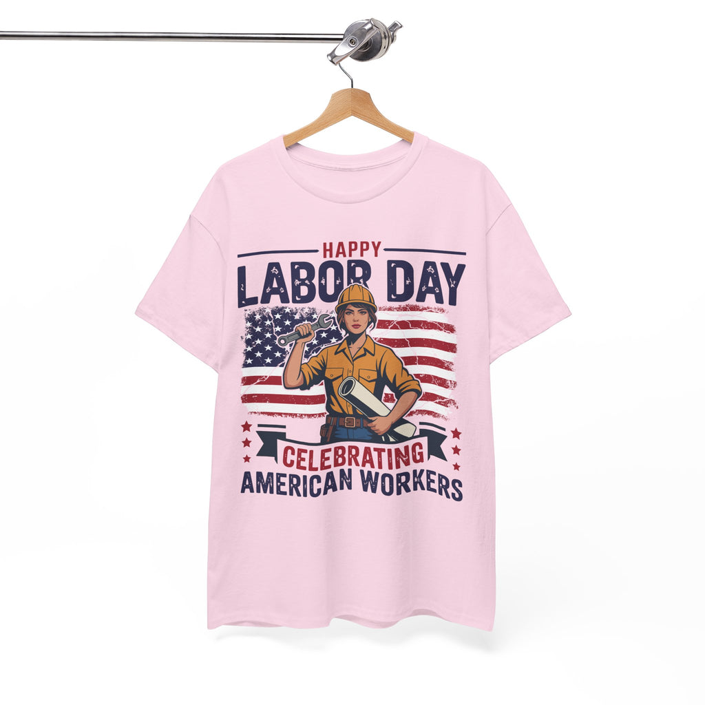 Happy US Labour Day T-Shirt - Unisex Heavy Cotton Tee
