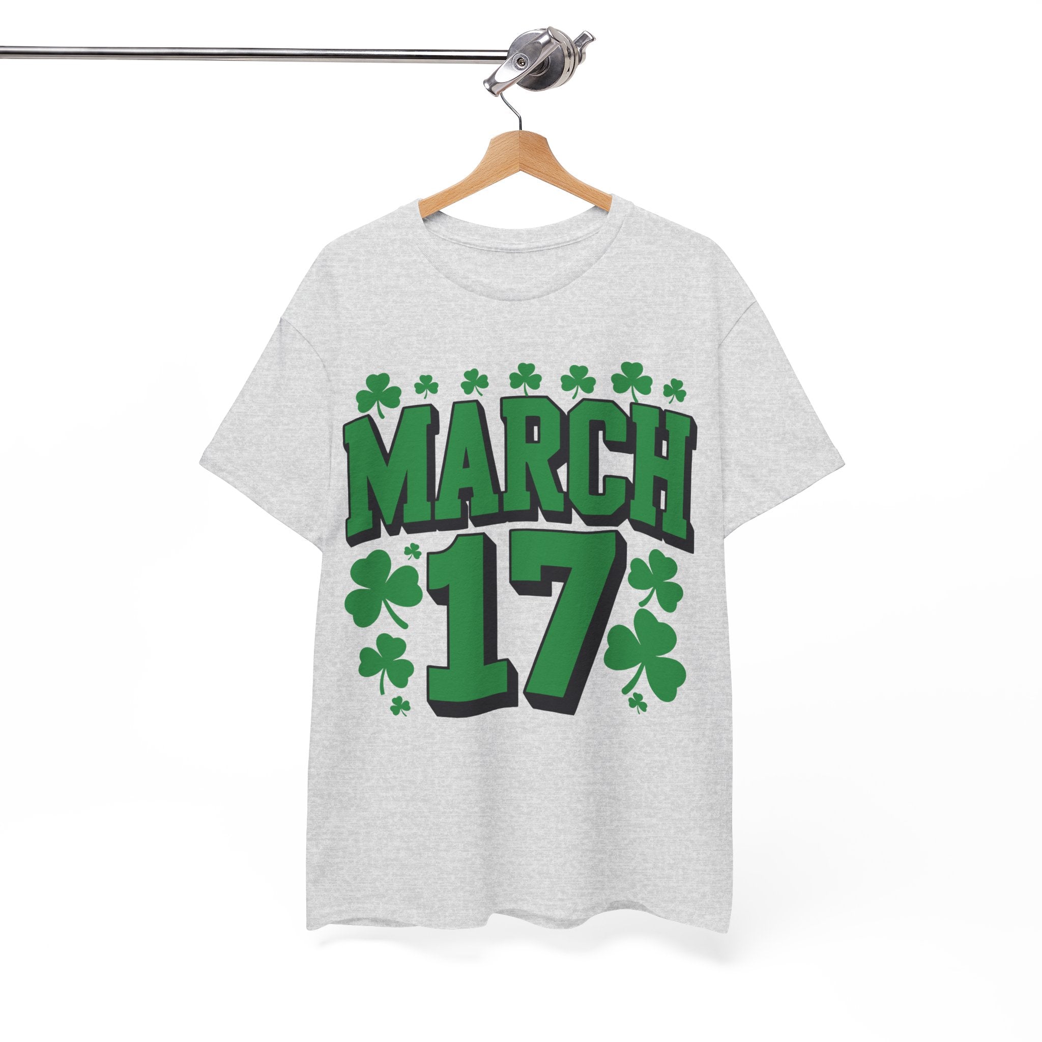 St. Patrick’s Day March 17 Shamrock Unisex Cotton T‑Shirt