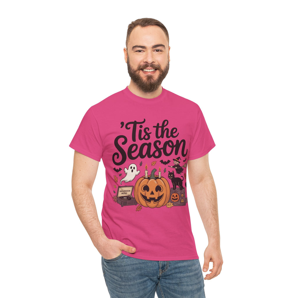 Holiday Season Unisex Cotton T-Shirt - Tis the Season Design
