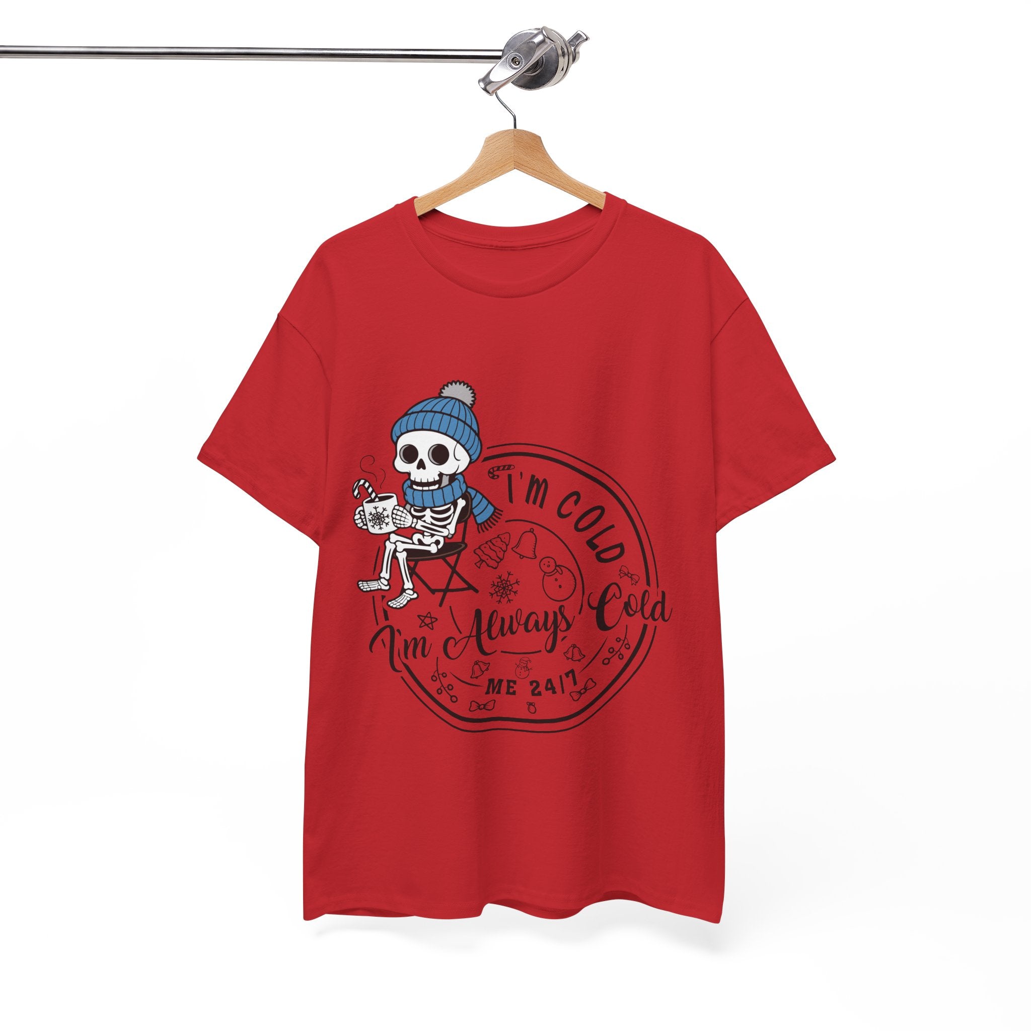Cozy Skeleton Unisex Cotton Tee