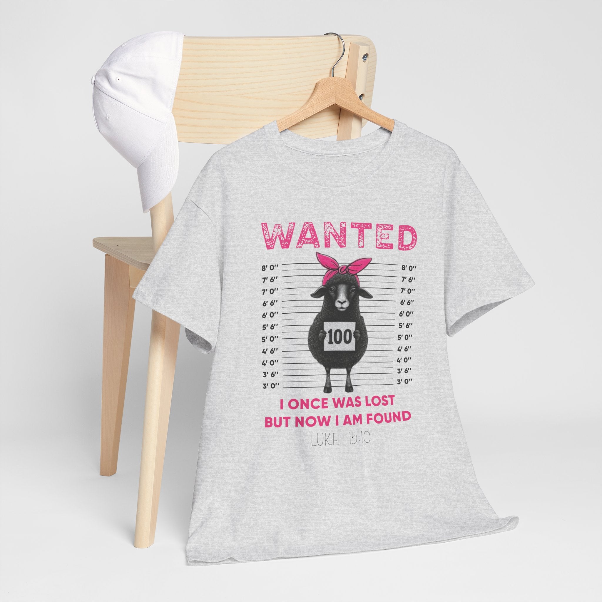 WANTED Black Sheep 'I Once Was Lost But Now I Am Found' Unisex Cotton T-Shirt