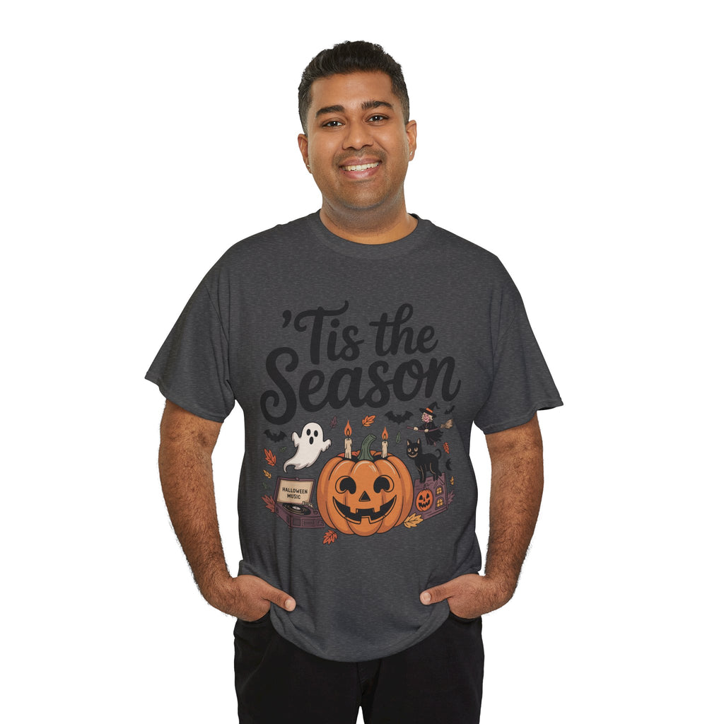 Holiday Season Unisex Cotton T-Shirt - Tis the Season Design