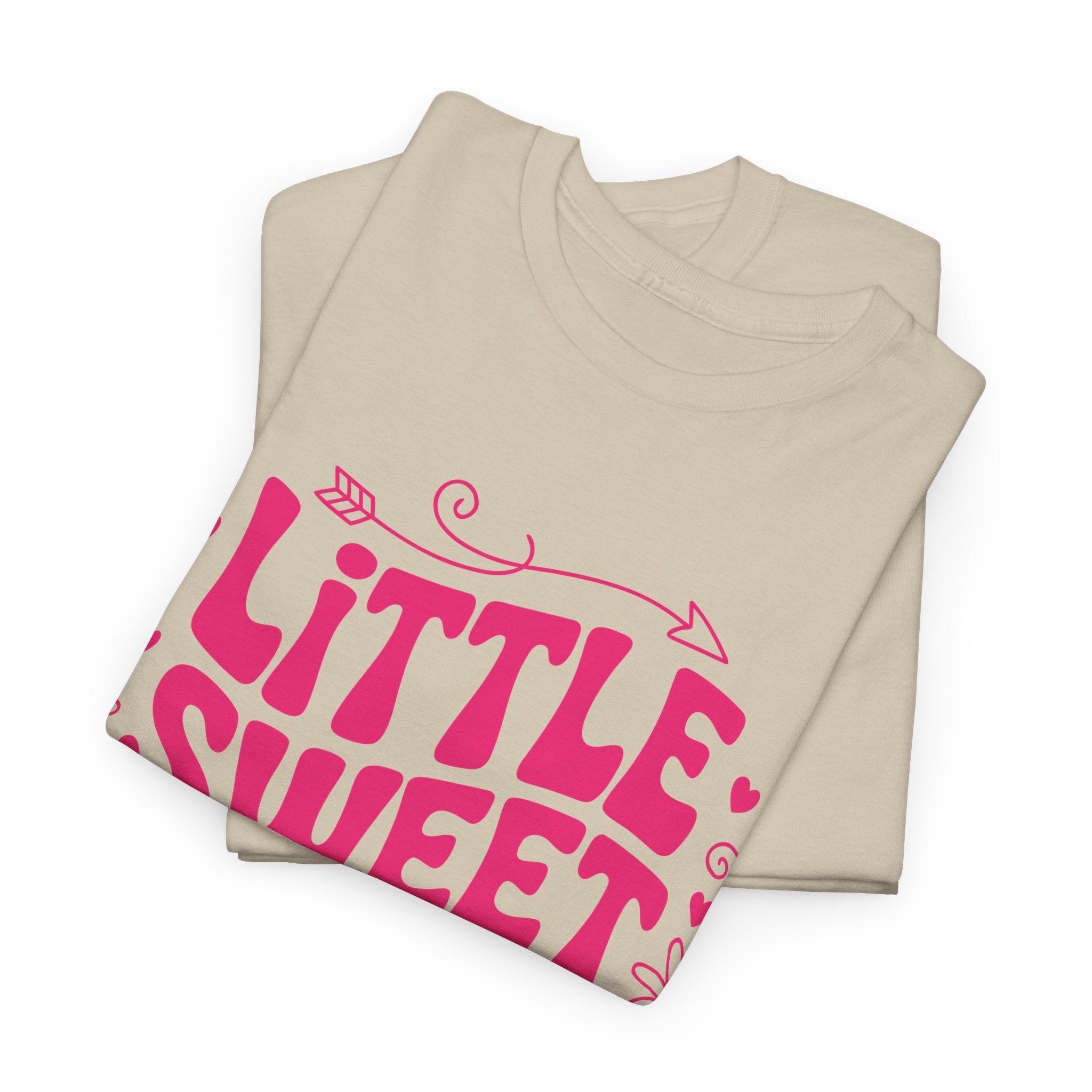 Little Sweetheart Retro Tee — Cute Red Hearts & Flowers Graphic Unisex Cotton Tee