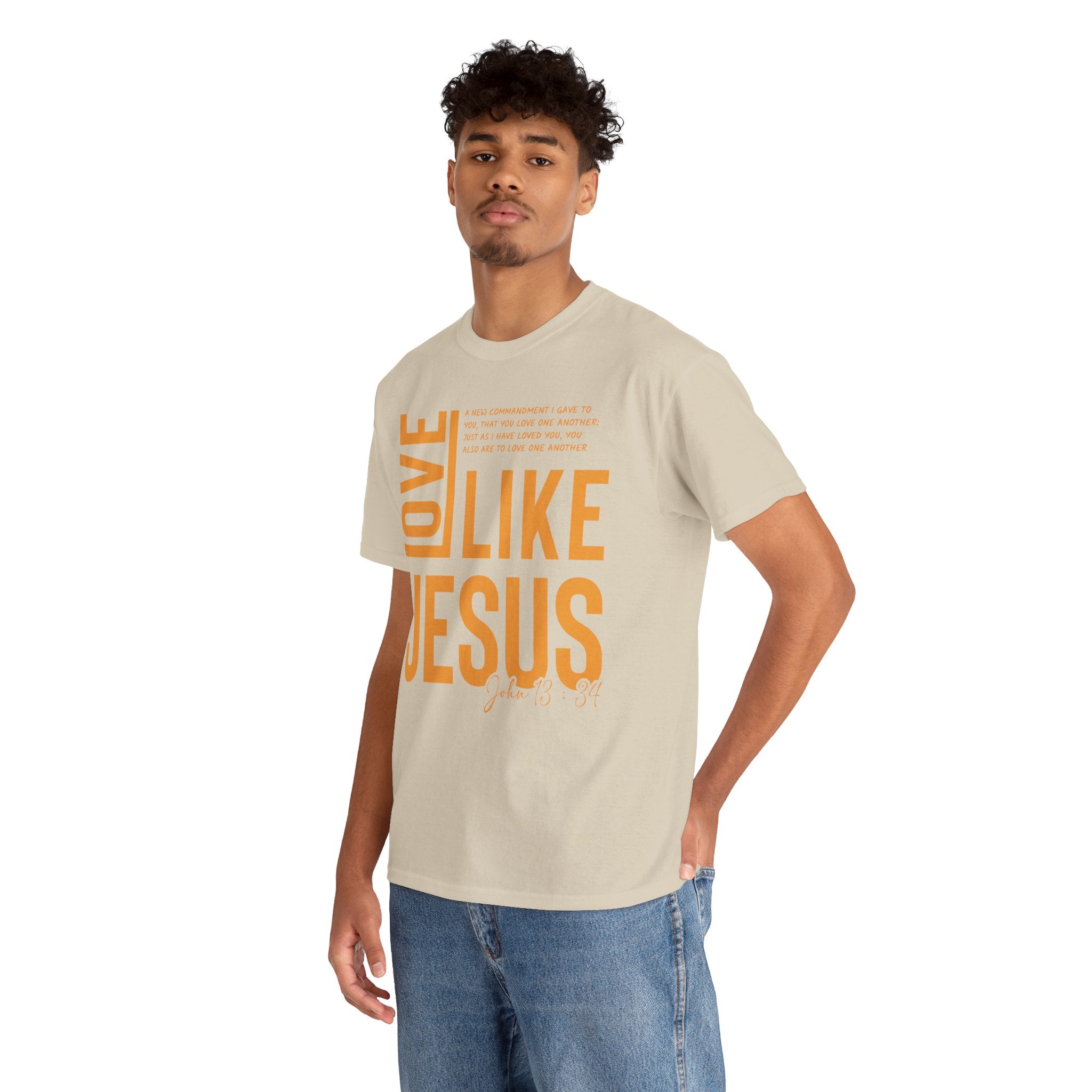 Love Like Jesus T-Shirt — John 13:34 Christian Unisex Cotton Tee