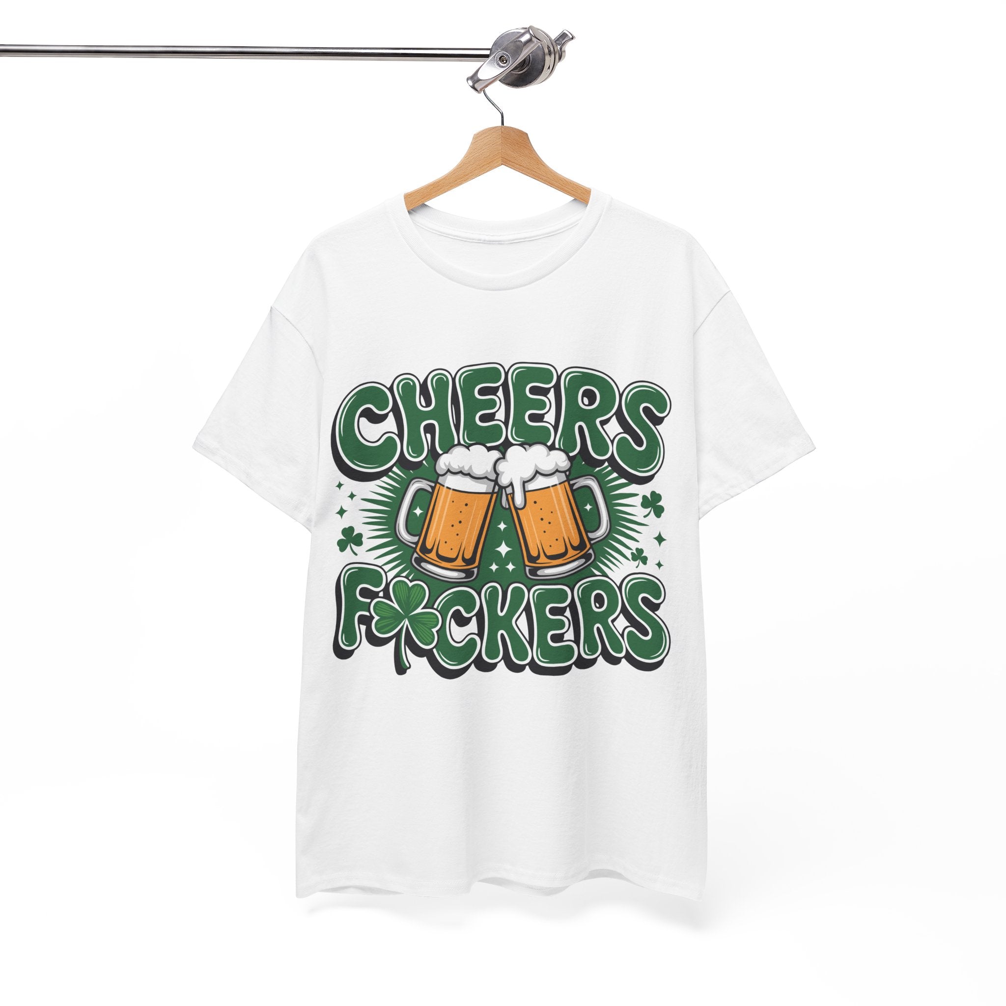 Cheers Fockers Beer Clinking Mugs Unisex Cotton T-Shirt