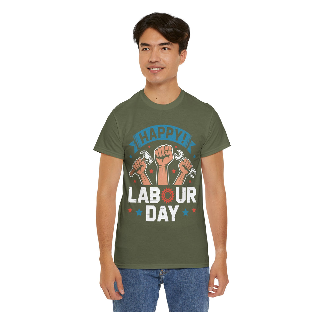 Happy US Labour Day Unisex Heavy Cotton T-Shirt