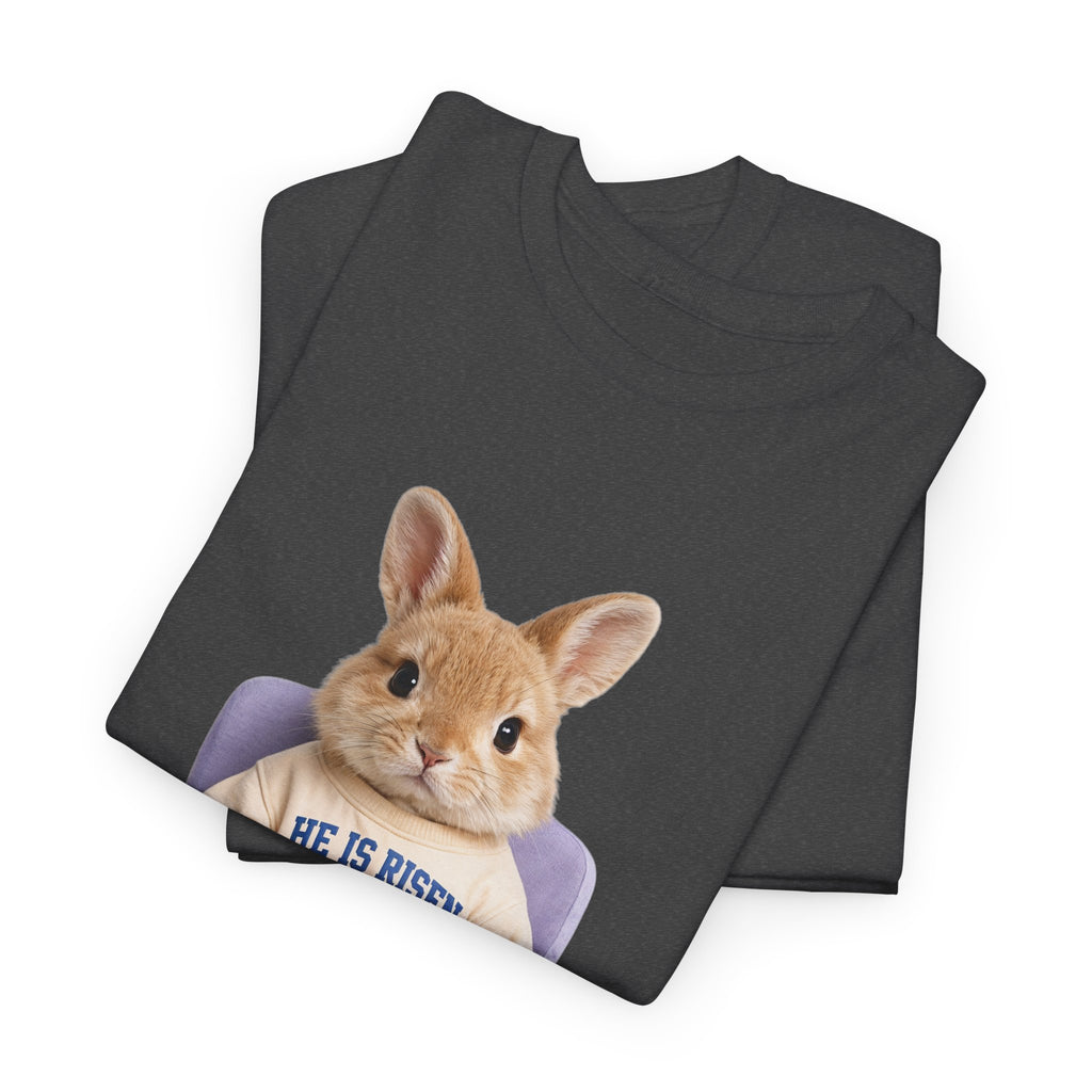 Easter 'He Is Risen' Bunny Unisex Cotton Tee