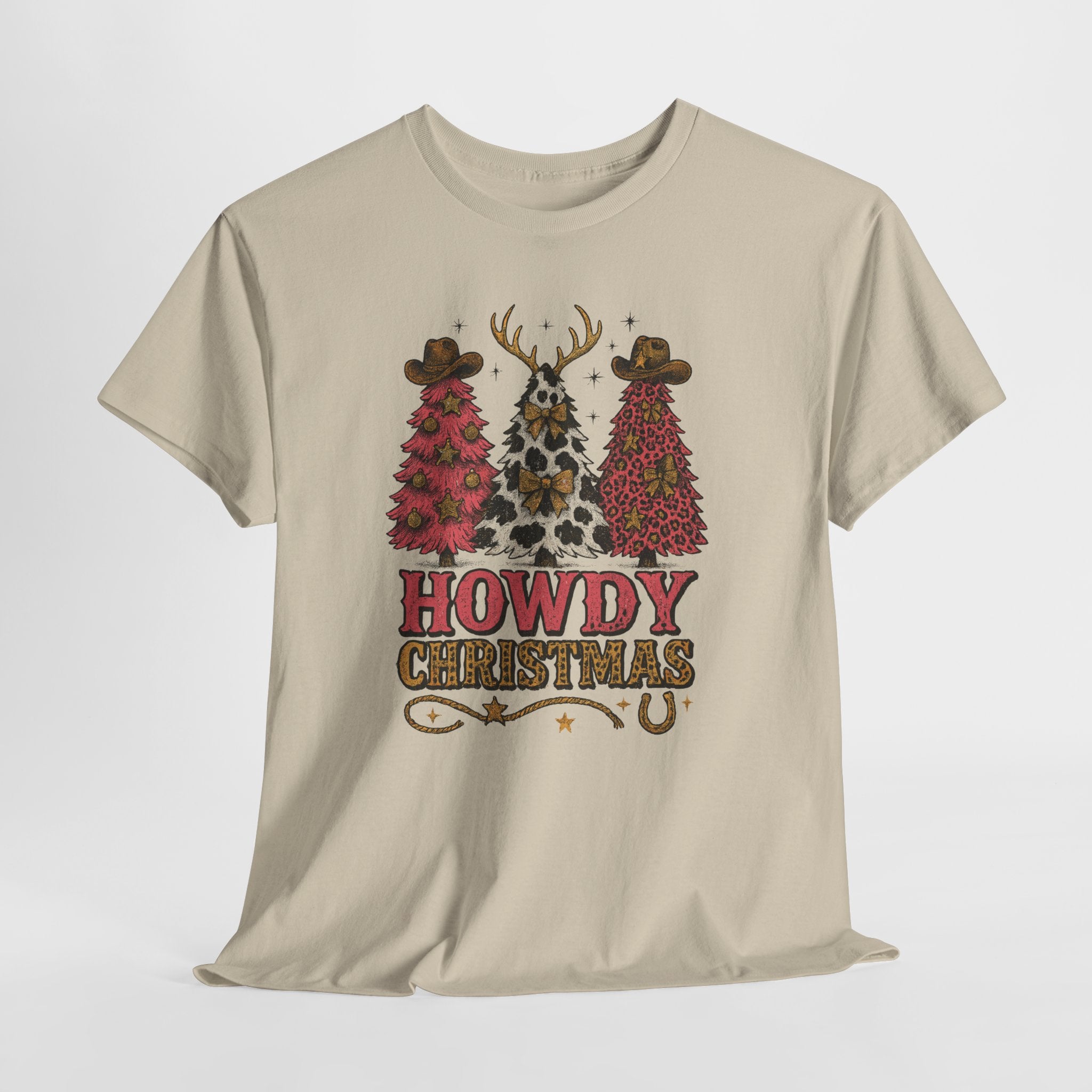 Western Christmas Unisex Cotton Tee