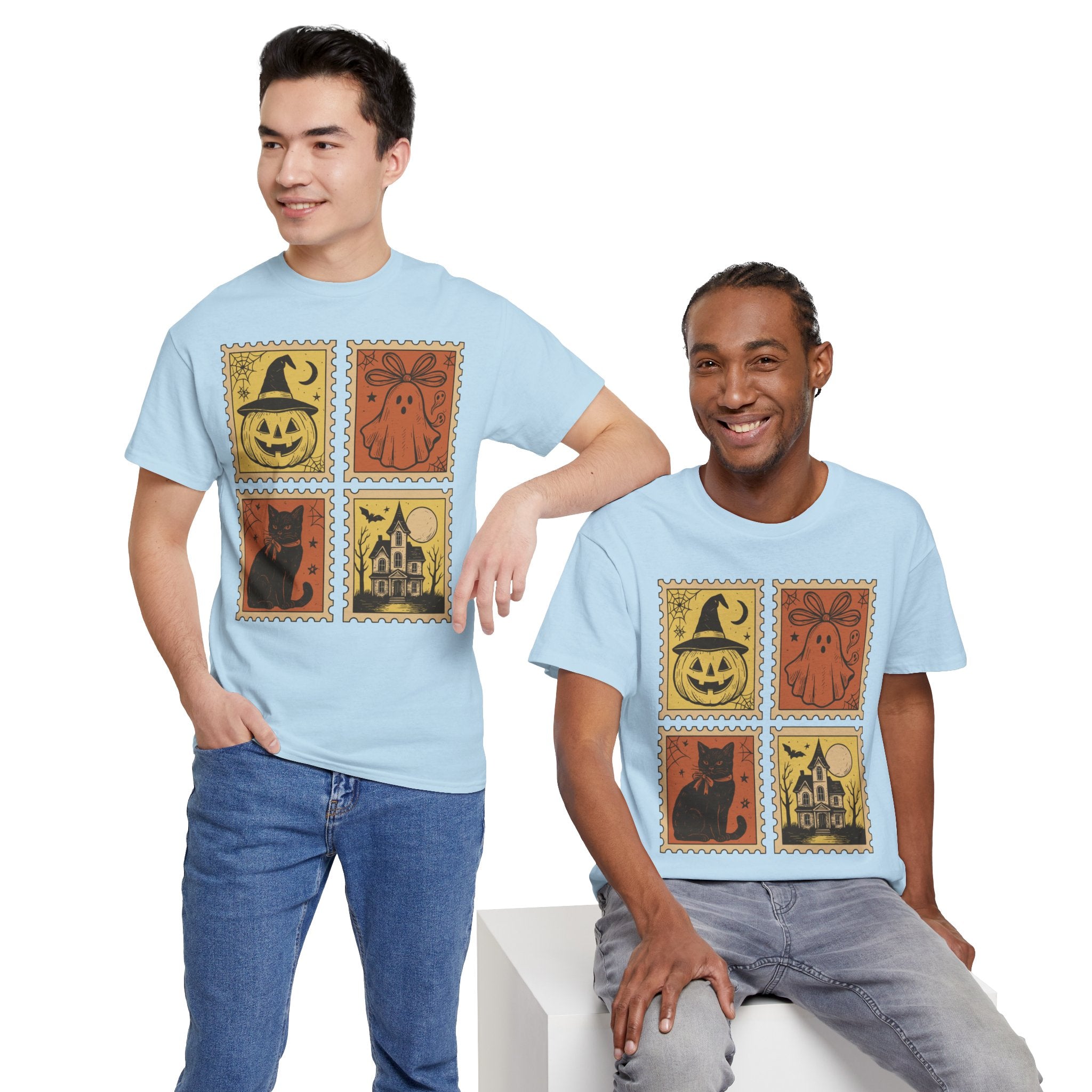 Halloween Stamp Collection Unisex Cotton Tee
