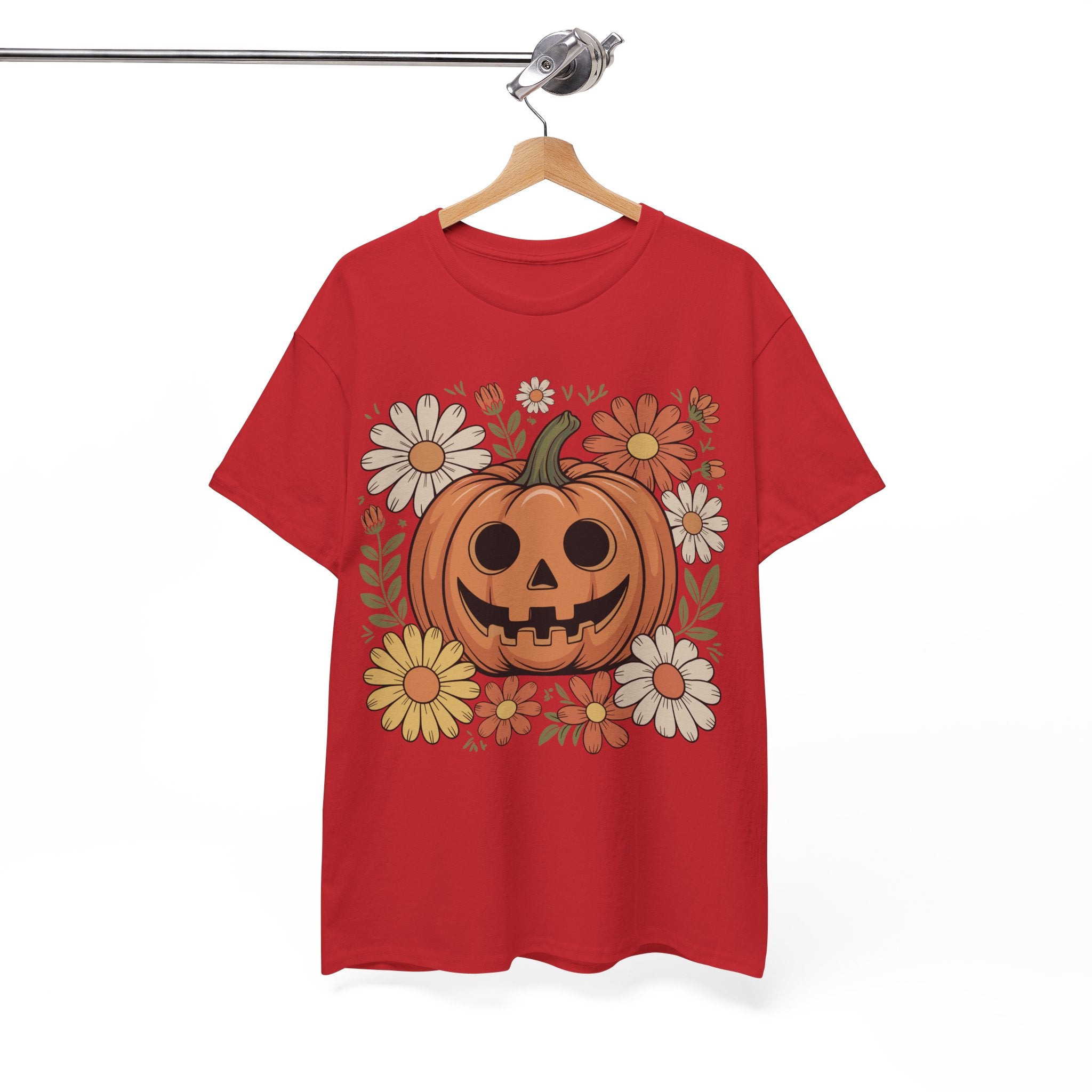 Halloween Pumpkin Unisex Cotton Tee