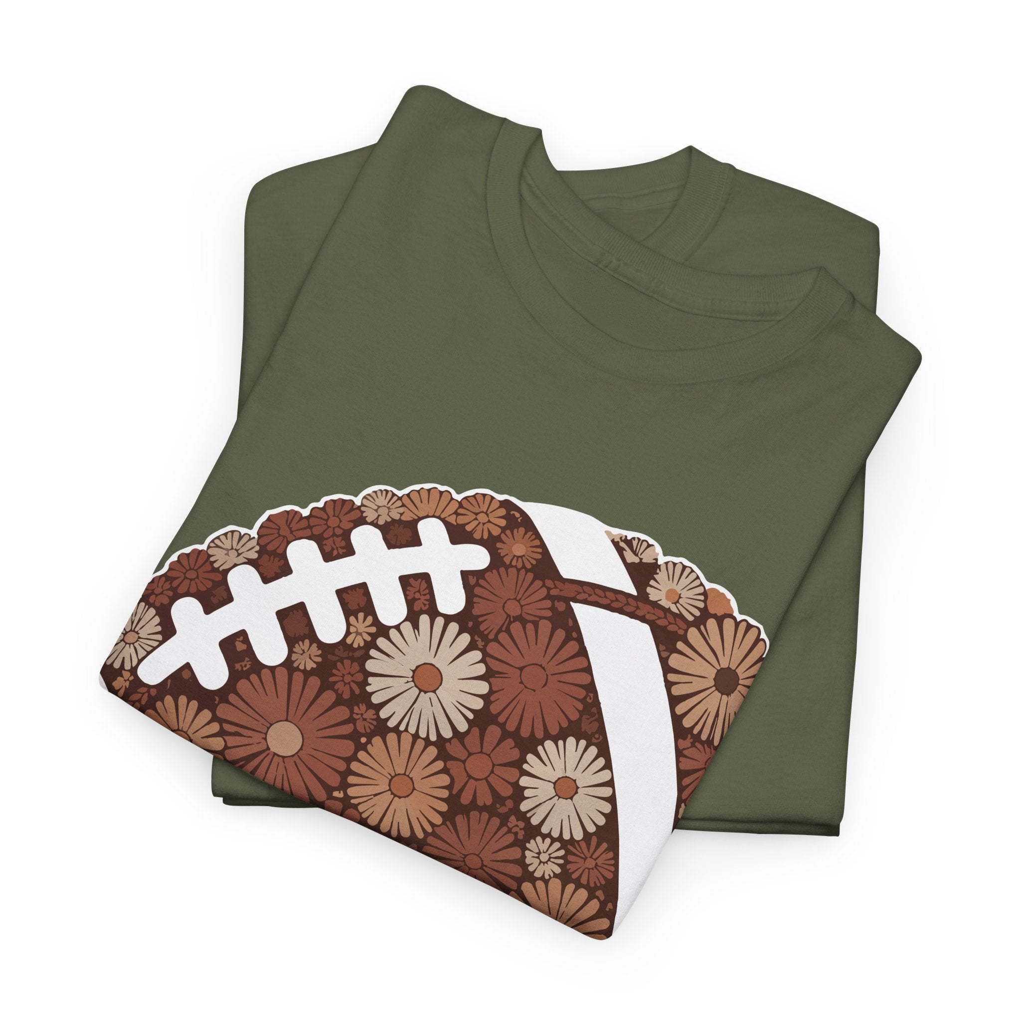 Game Day Touch Down Football Tee — Helmets, Flags & Cheer Icons Unisex Cotton Tee