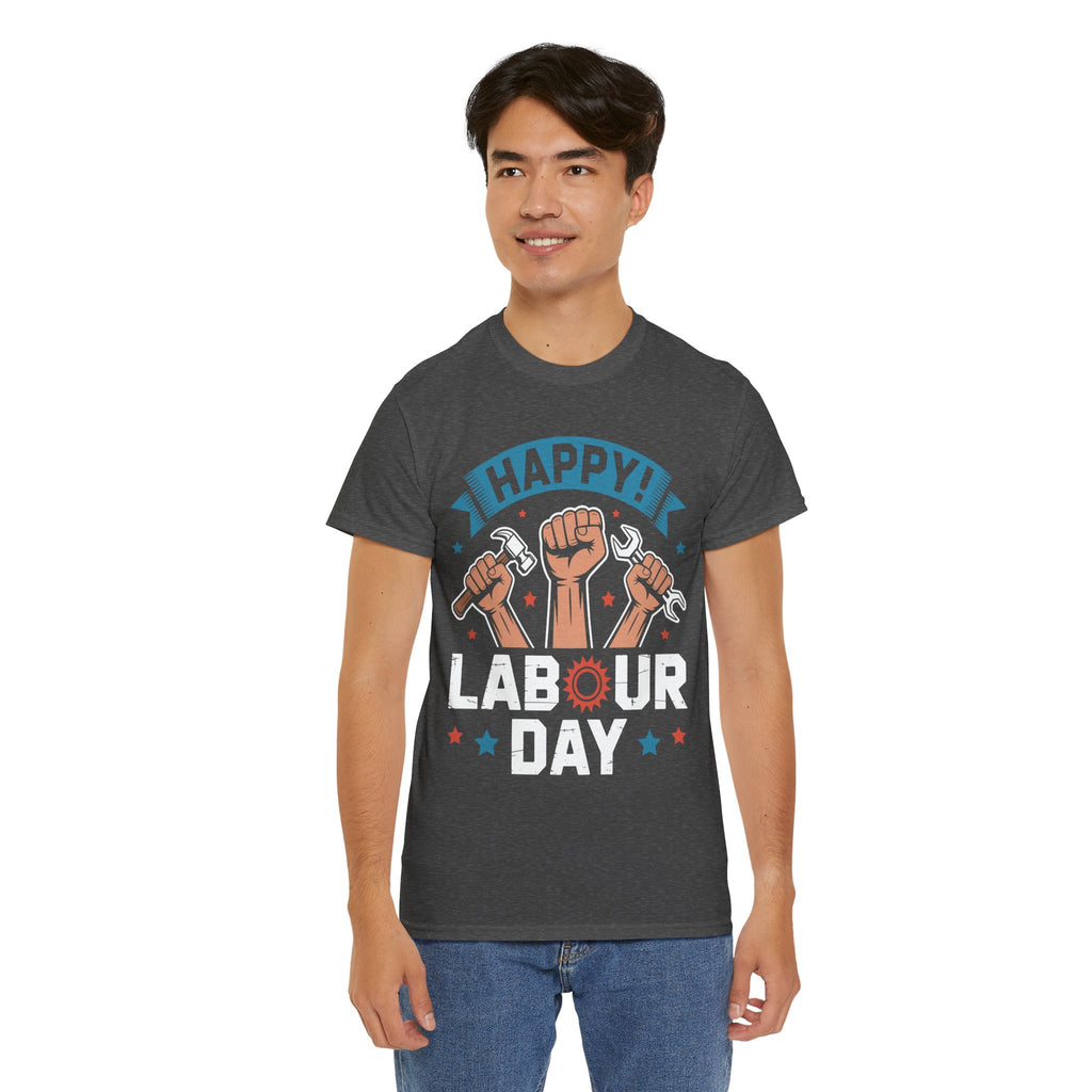 Happy US Labour Day Unisex Heavy Cotton T-Shirt