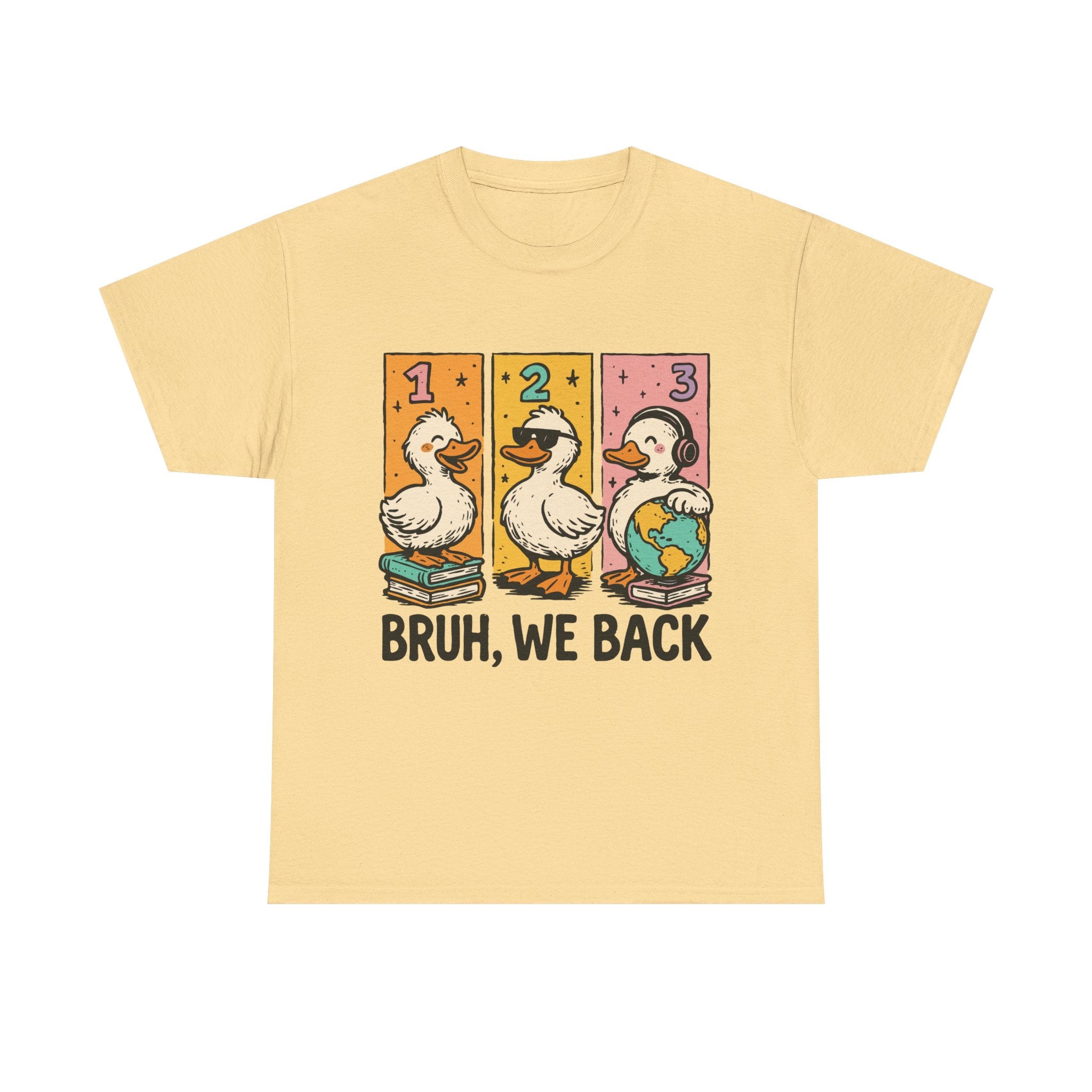 "BRUH WE BACK" Funny Animal Graphic Tee,