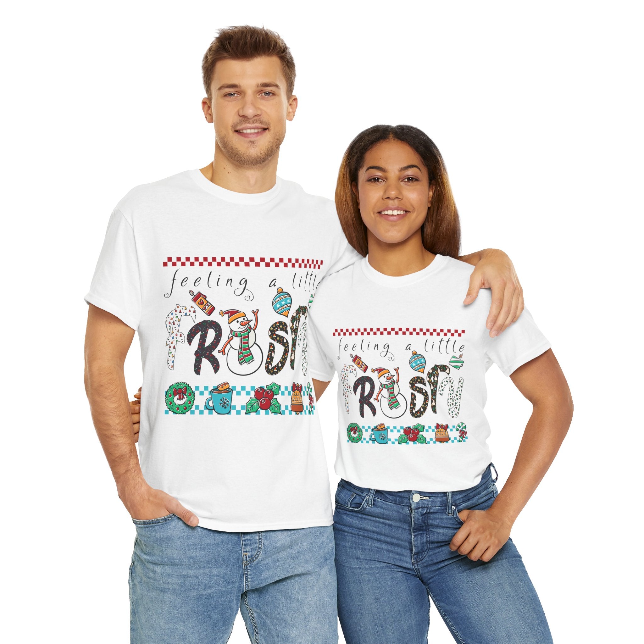 Christmas Frosty Unisex Cotton Tee
