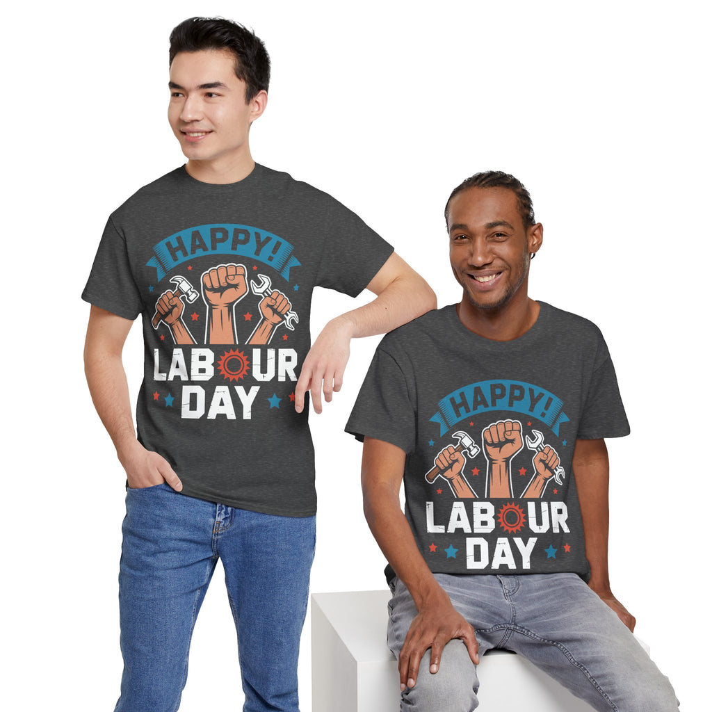 Happy US Labour Day Unisex Heavy Cotton T-Shirt