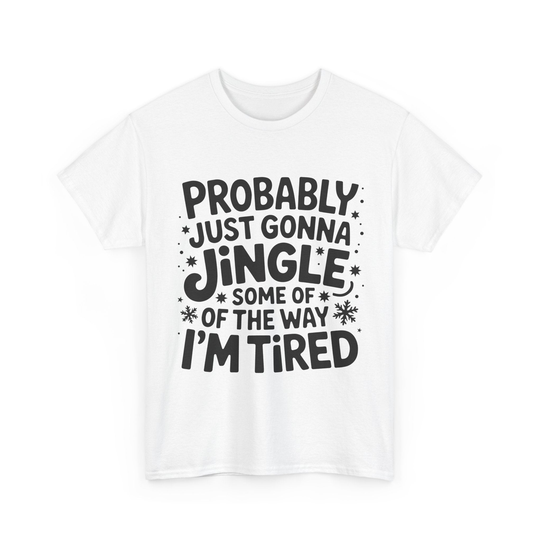 Black & White Minimalist Script Yes, I'm Always Cold Unisex Cotton Tee